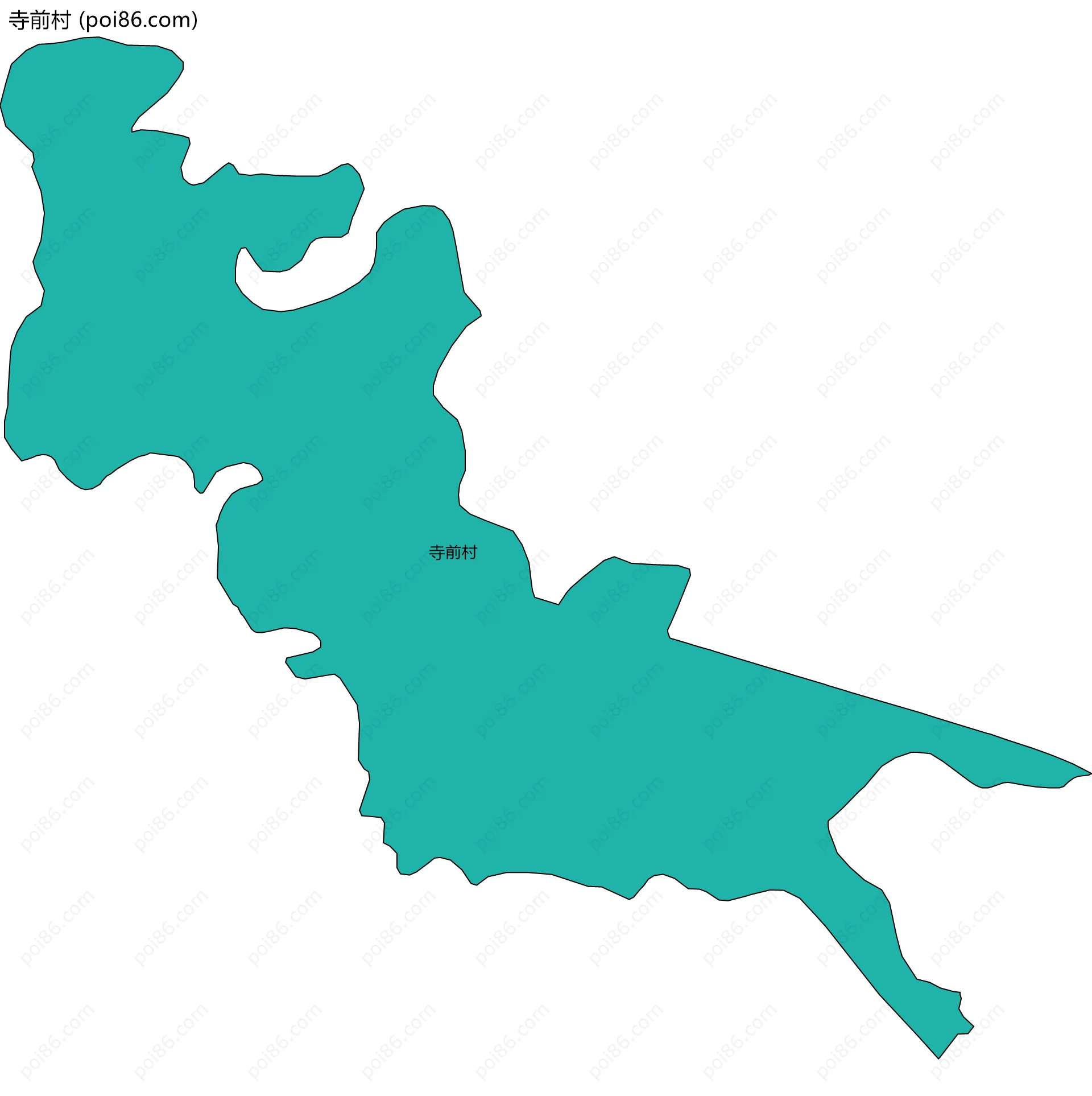 寺前村边界地图