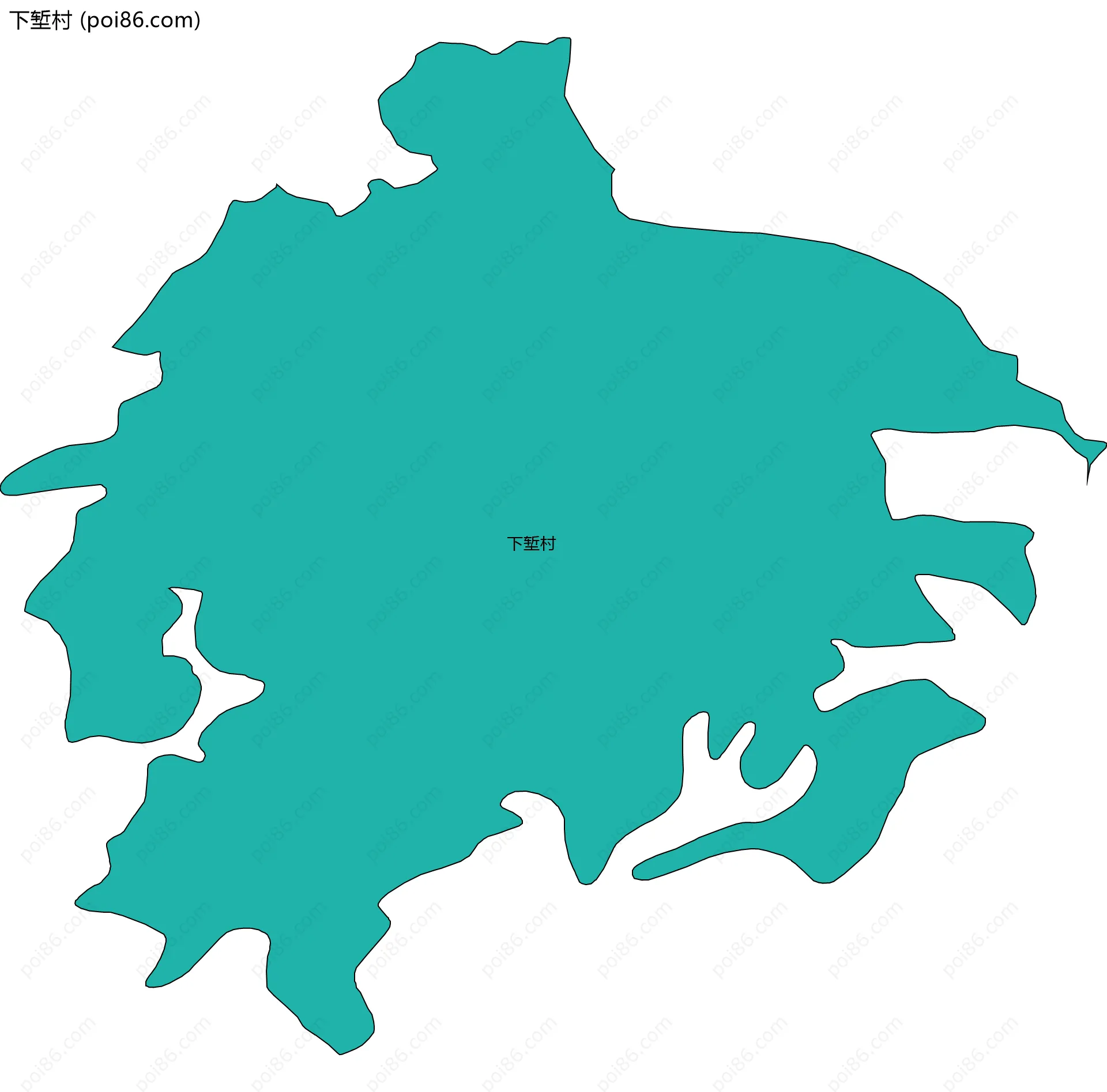 下堑村边界地图