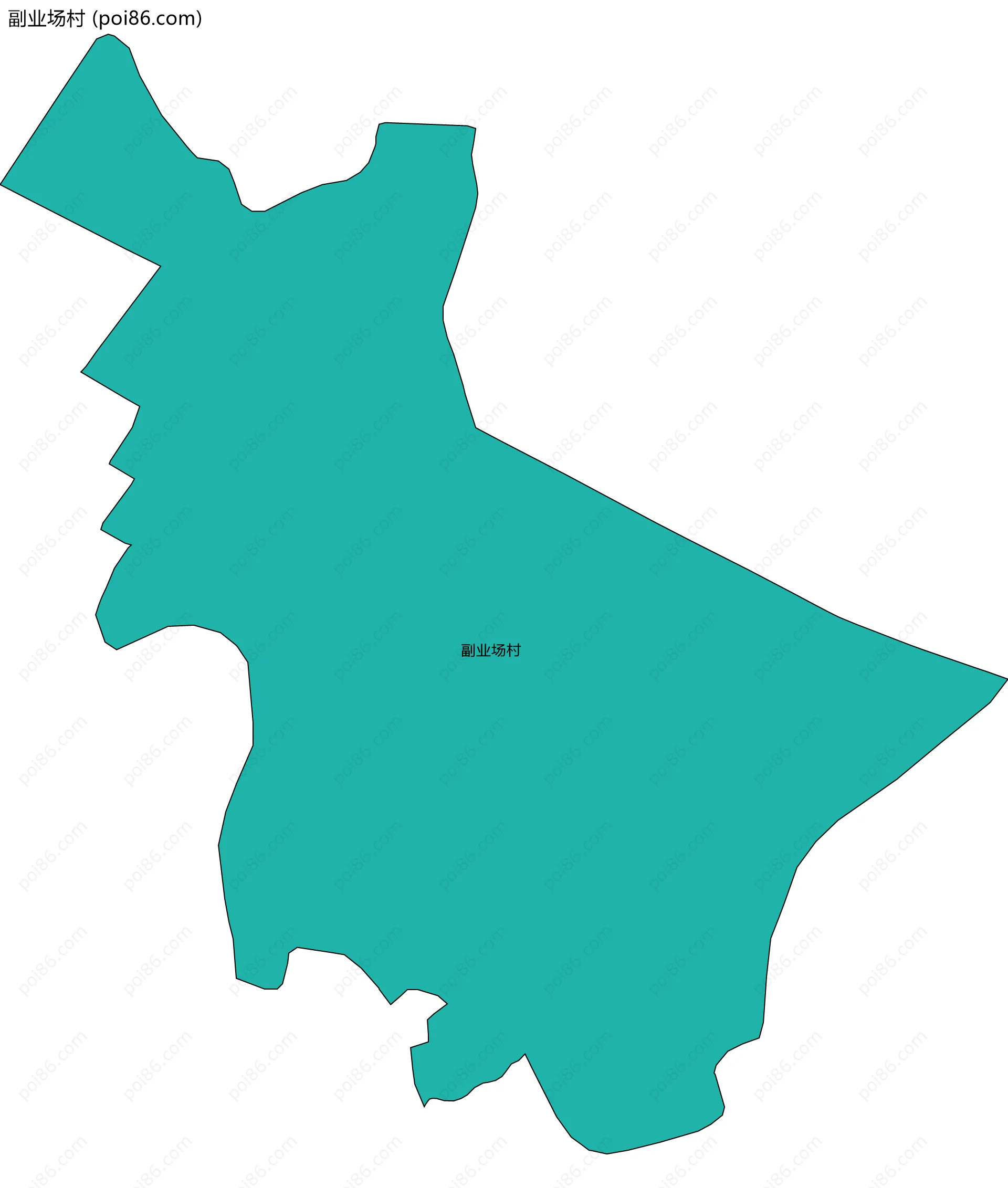 副业场村边界地图