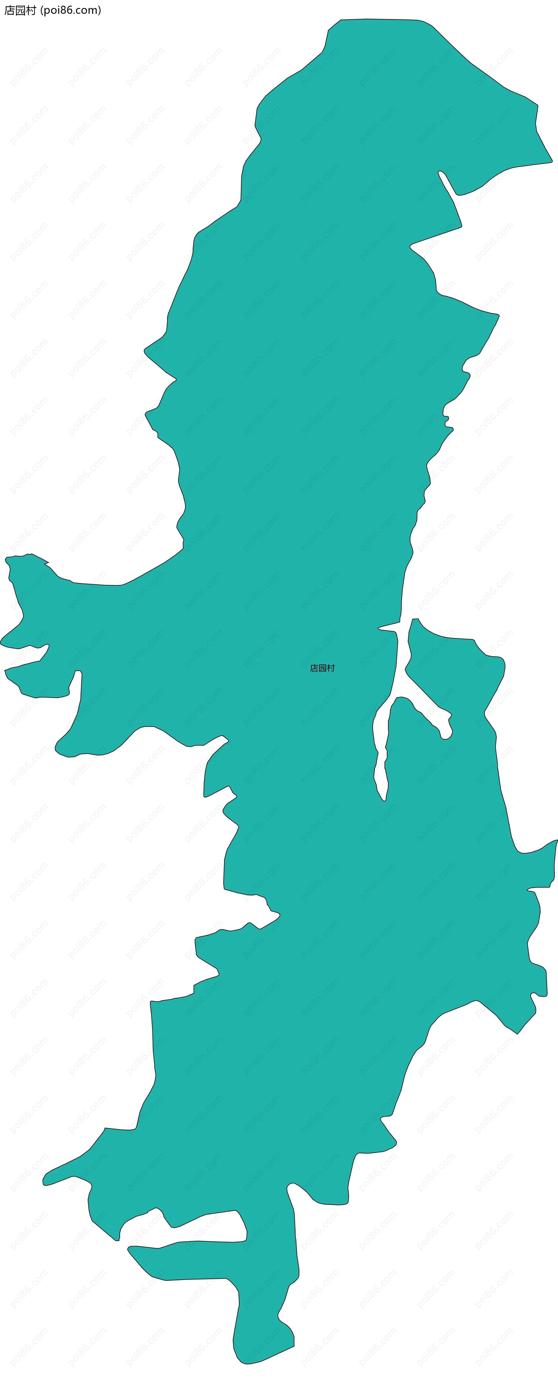 店园村边界地图