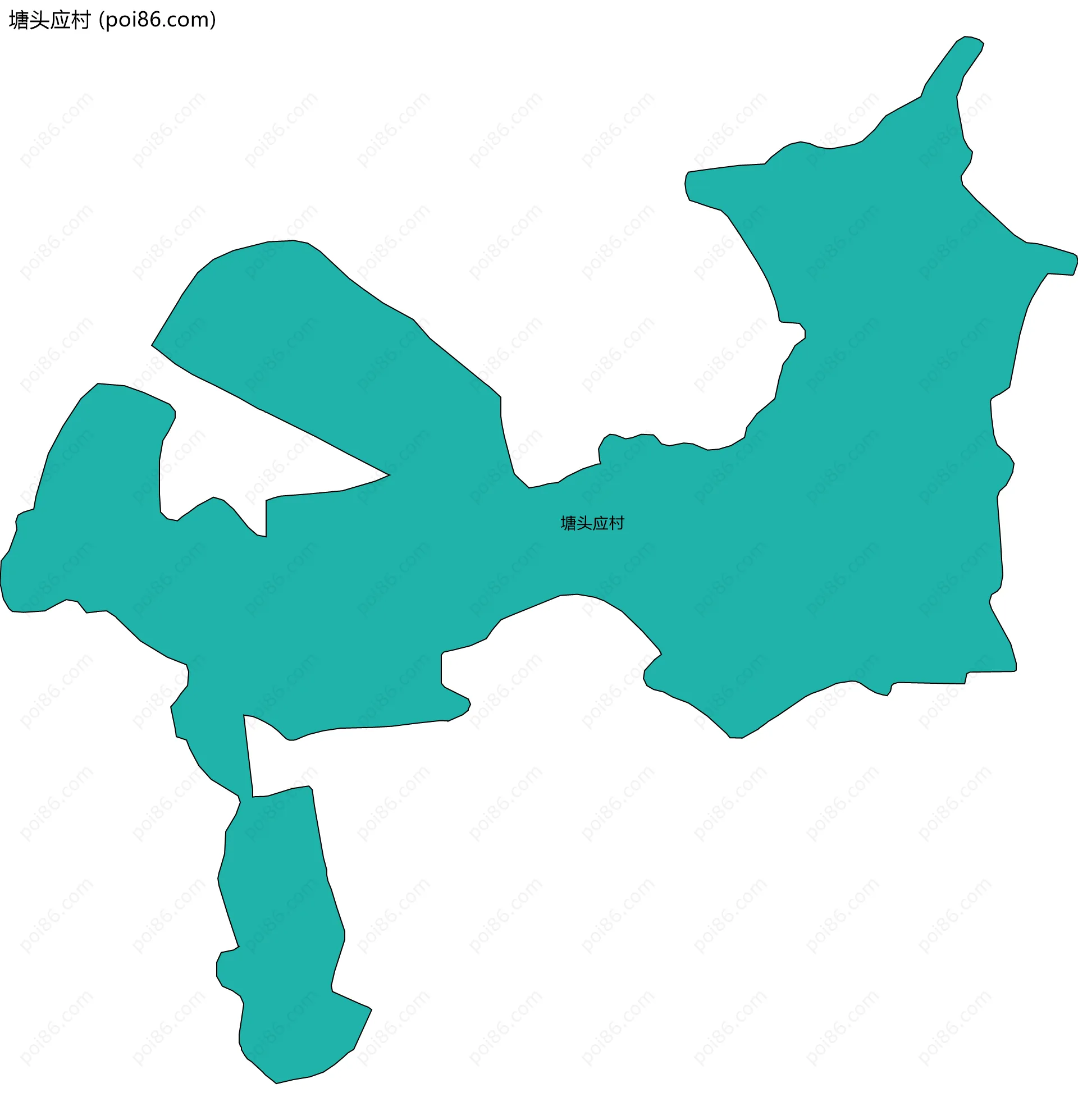 塘头应村边界地图