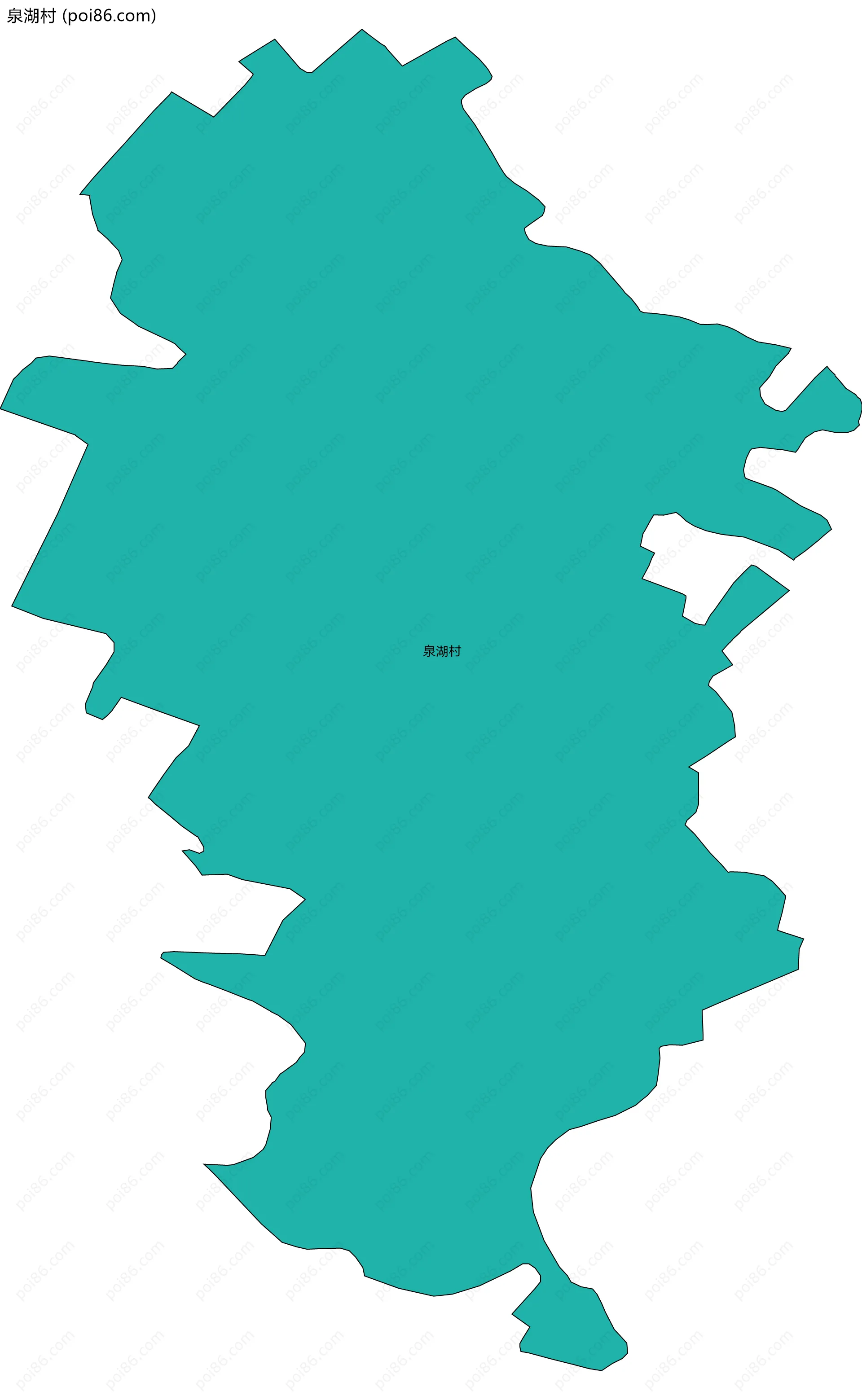 泉湖村边界地图