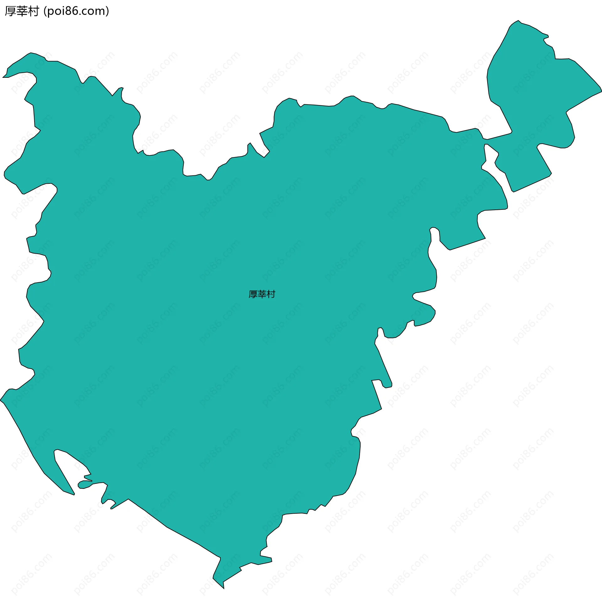 厚莘村边界地图