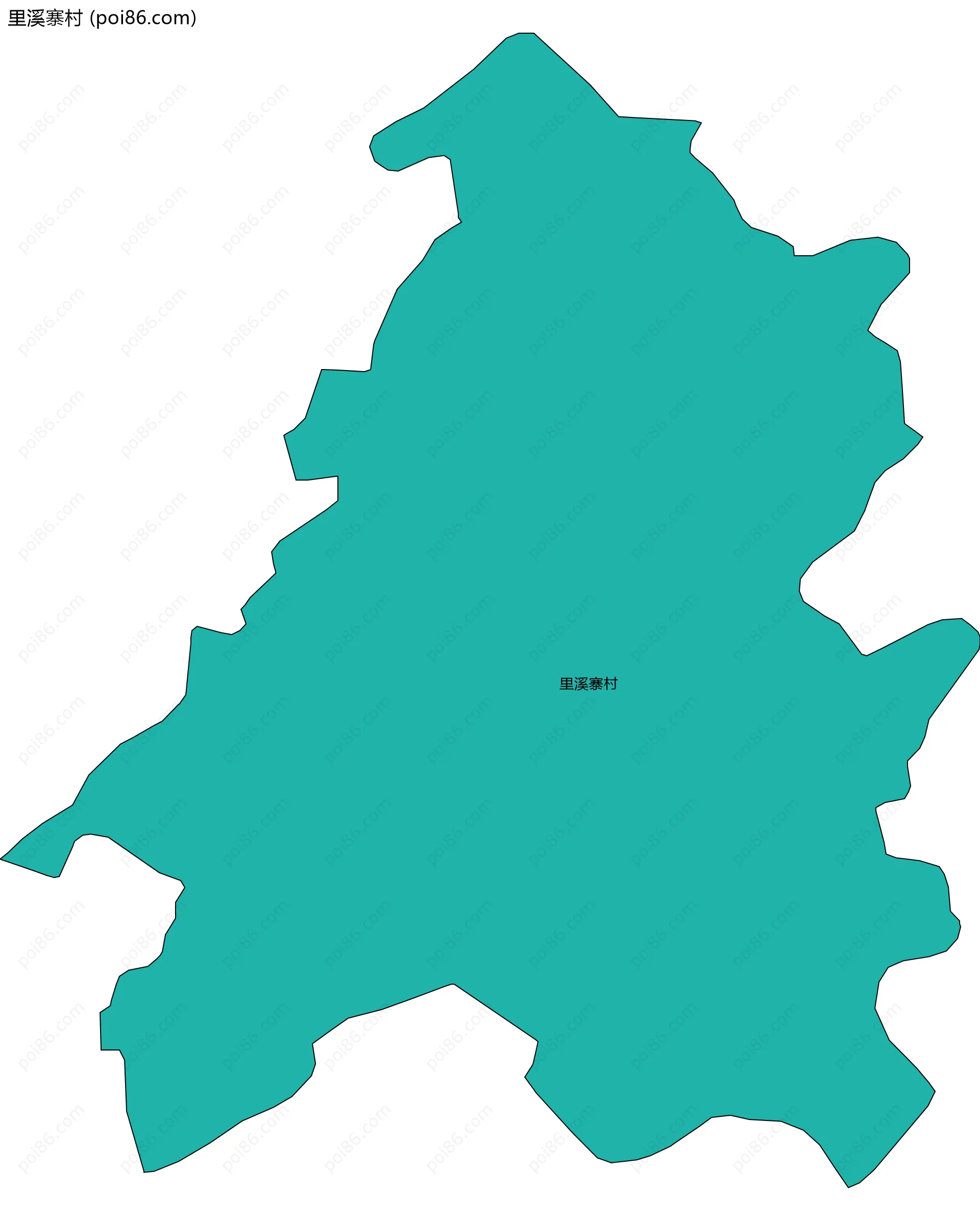 里溪寨村边界地图