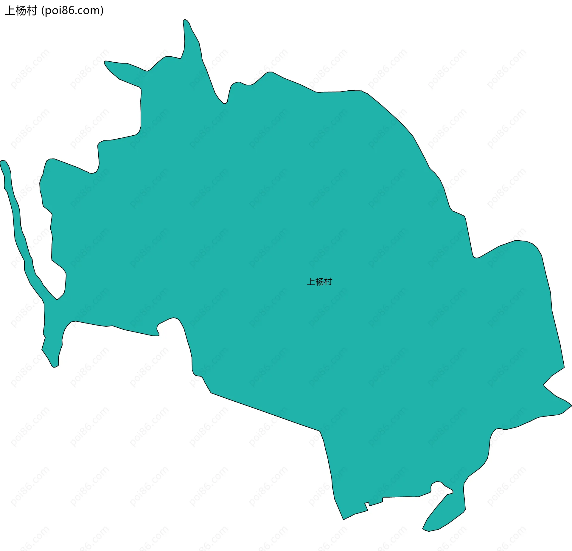 上杨村边界地图