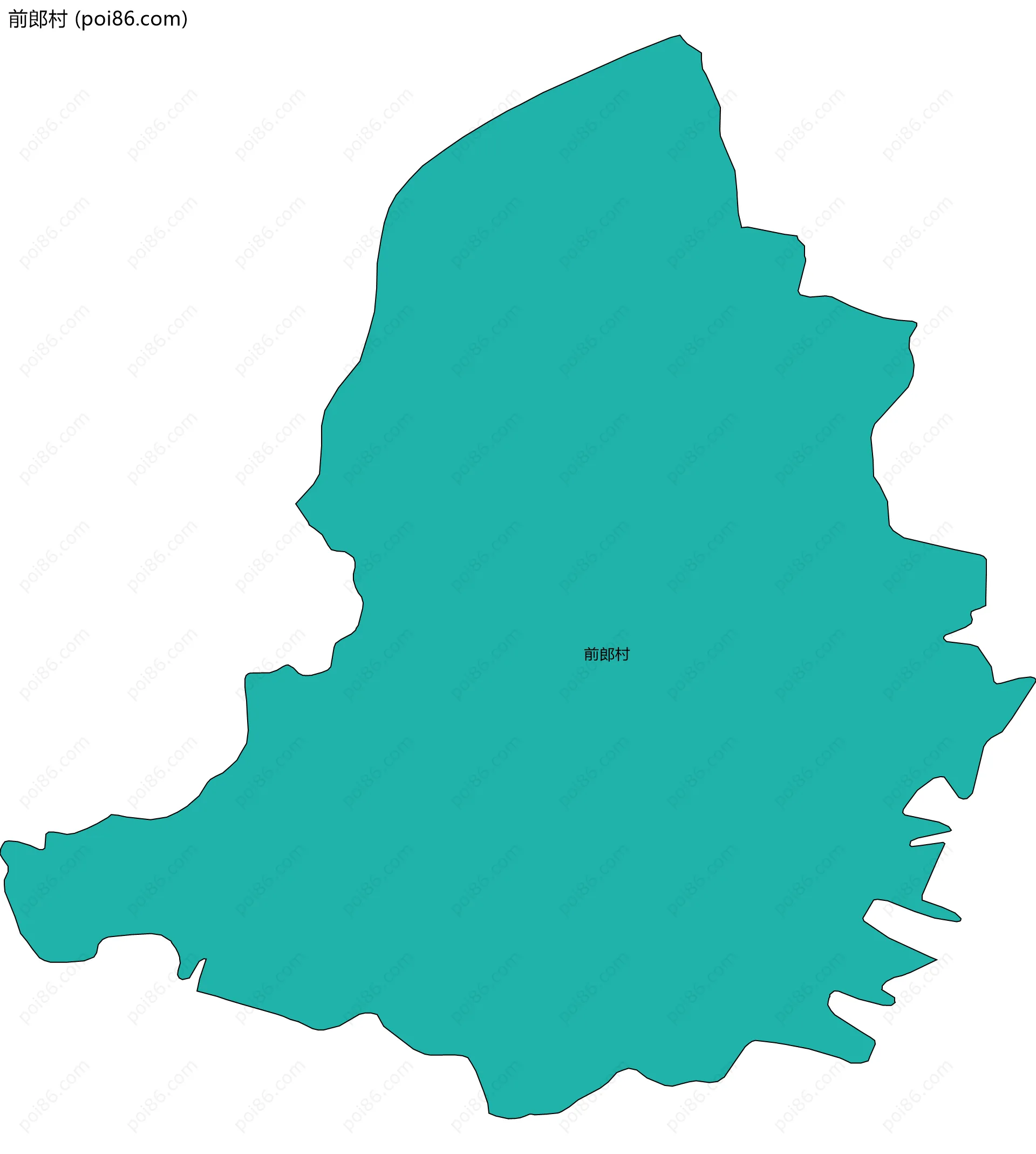 前郎村边界地图