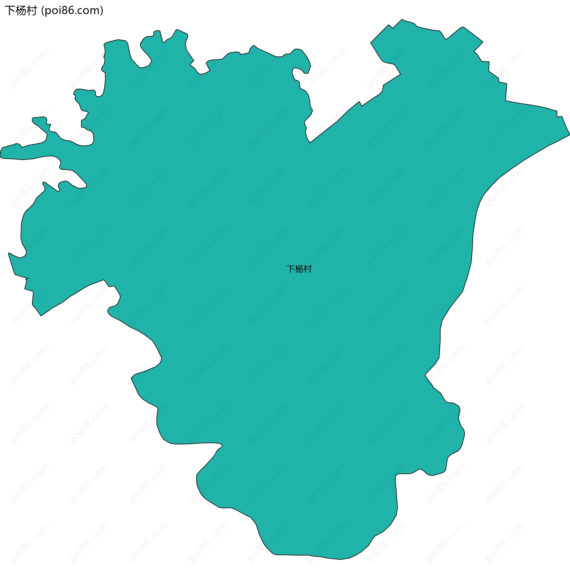 下杨村边界地图