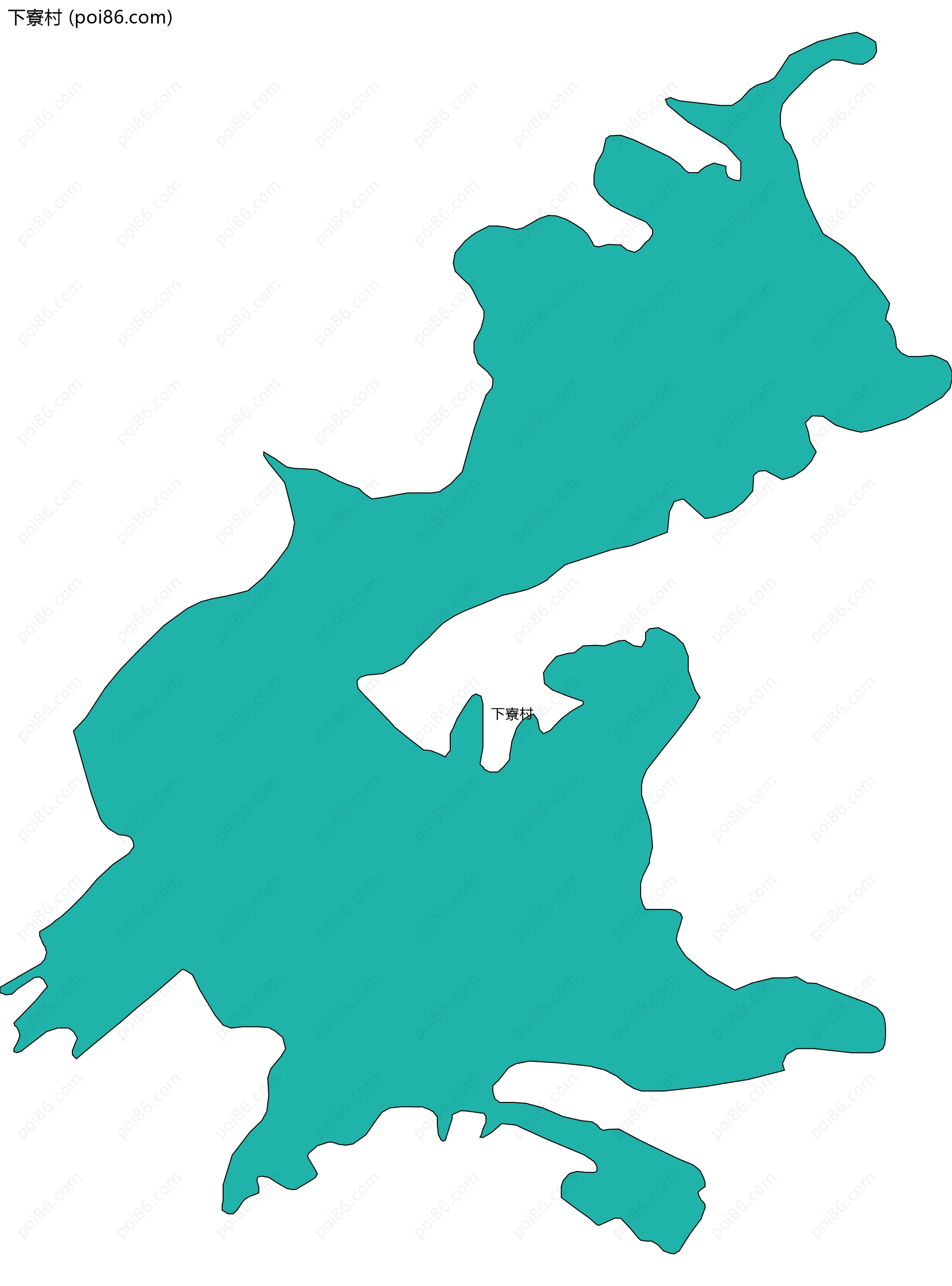 下寮村边界地图