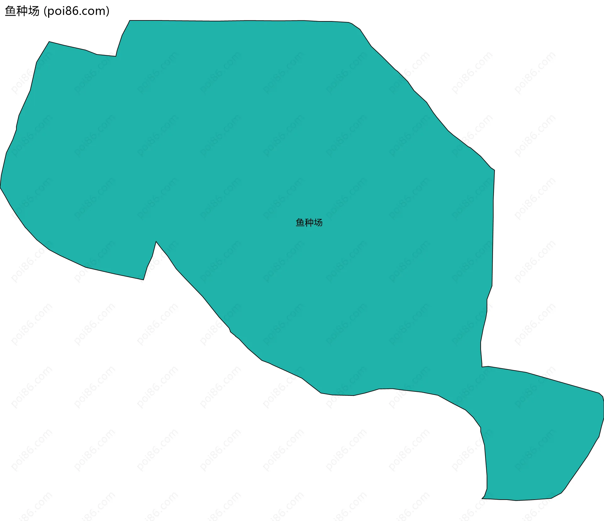 鱼种场边界地图