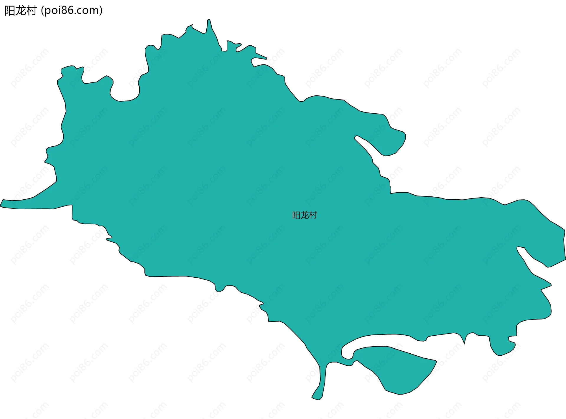 阳龙村边界地图