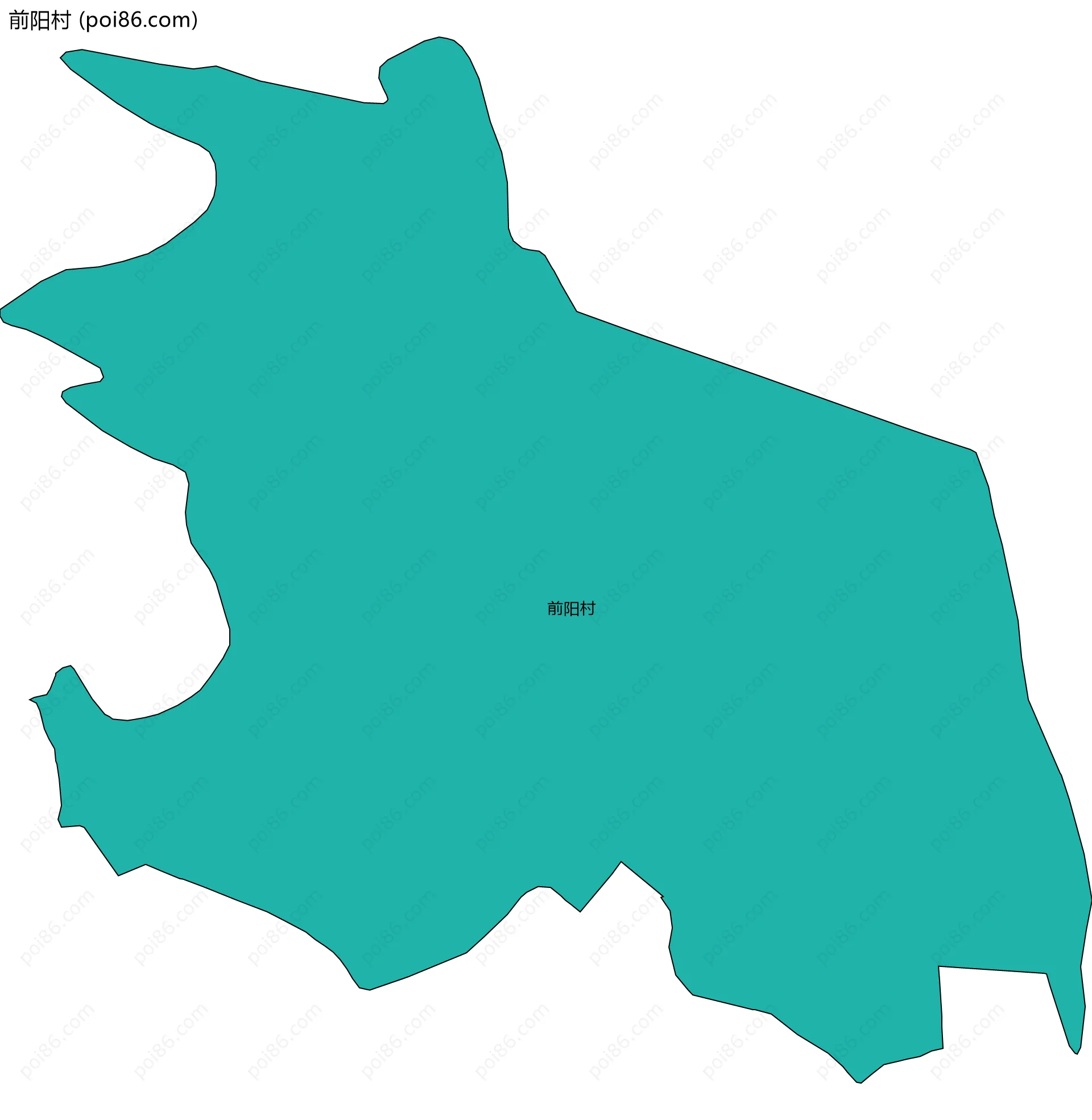 前阳村边界地图