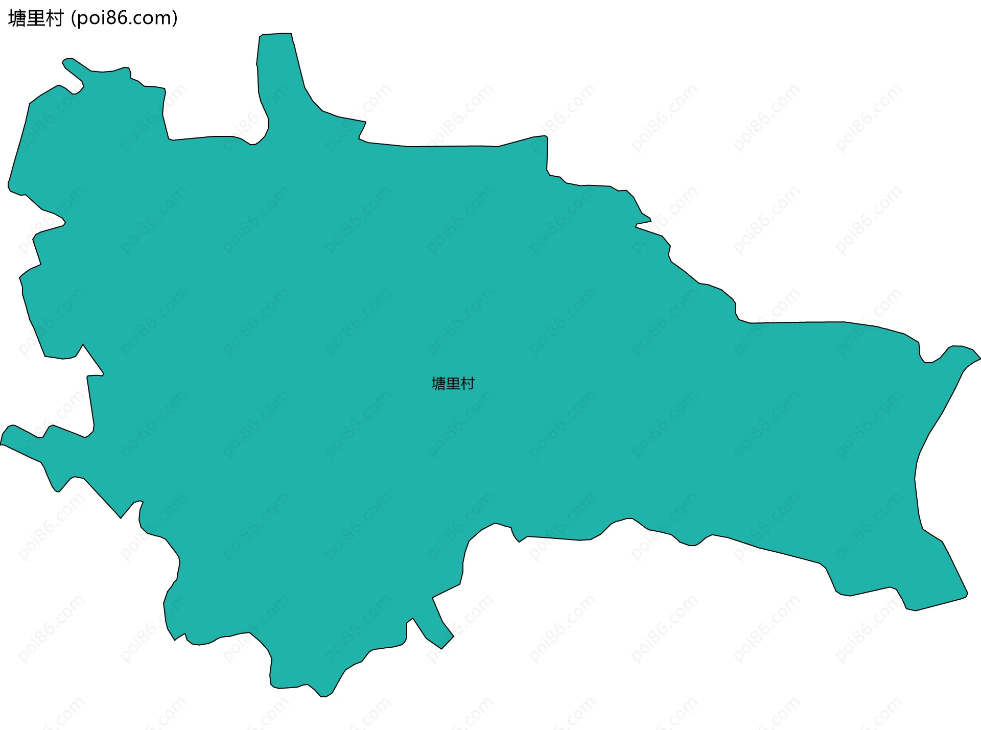 塘里村边界地图