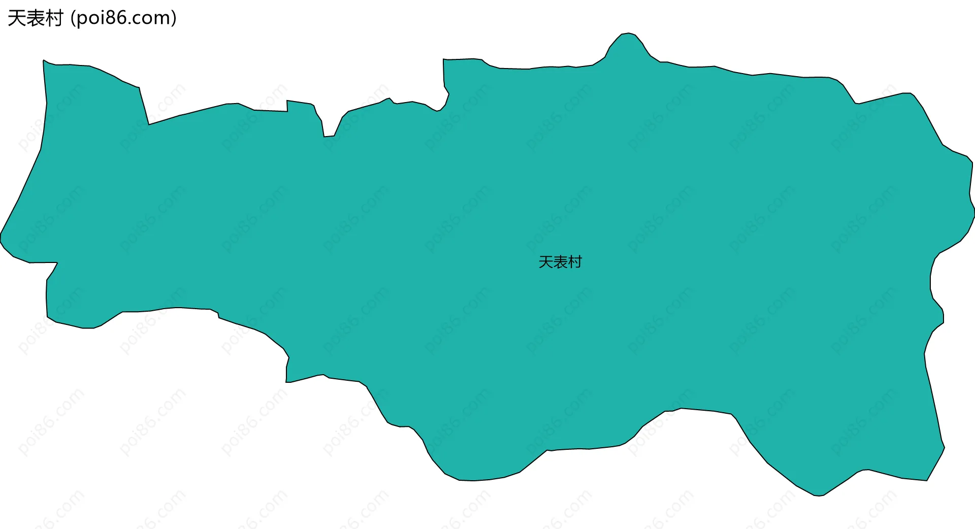 天表村边界地图