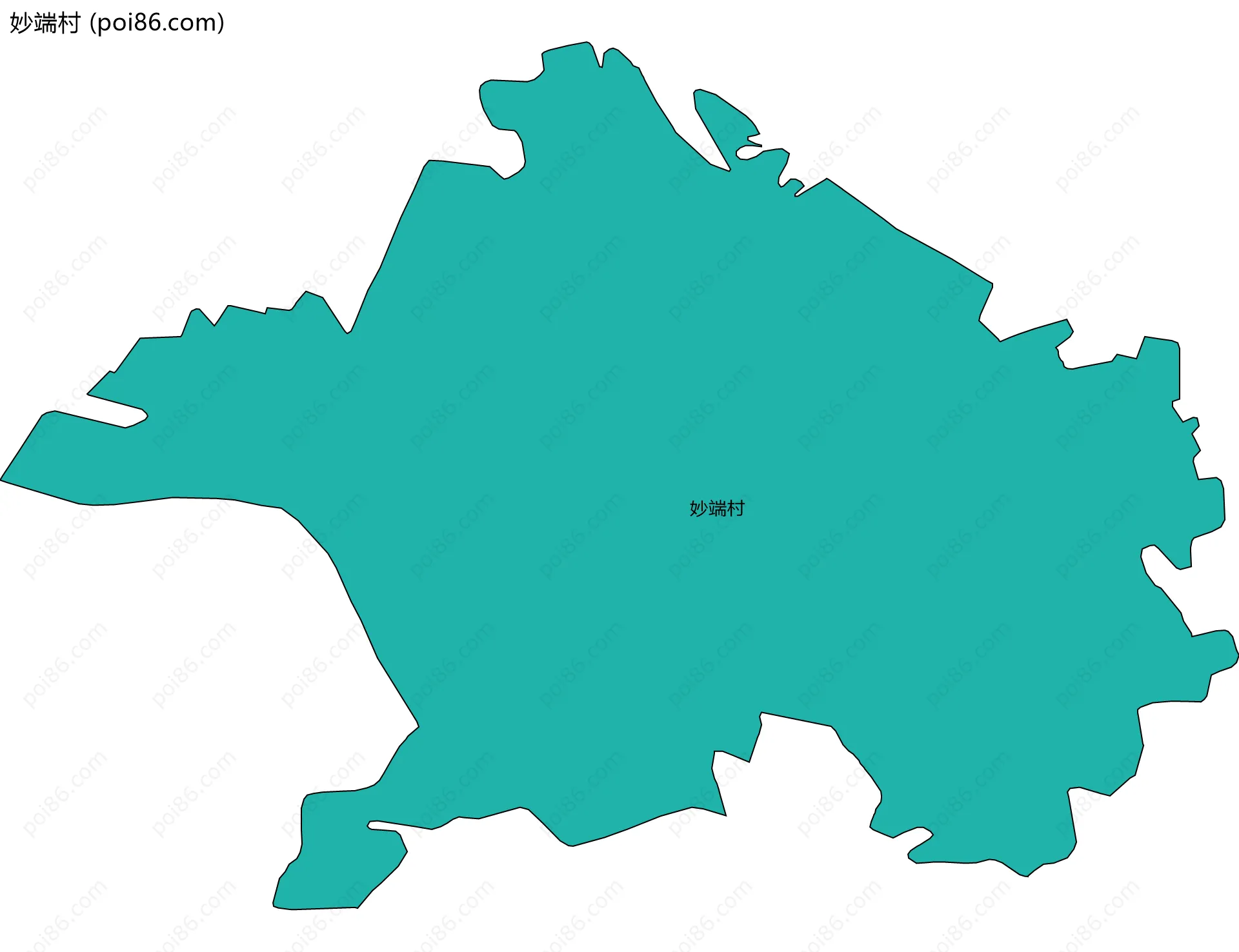 妙端村边界地图