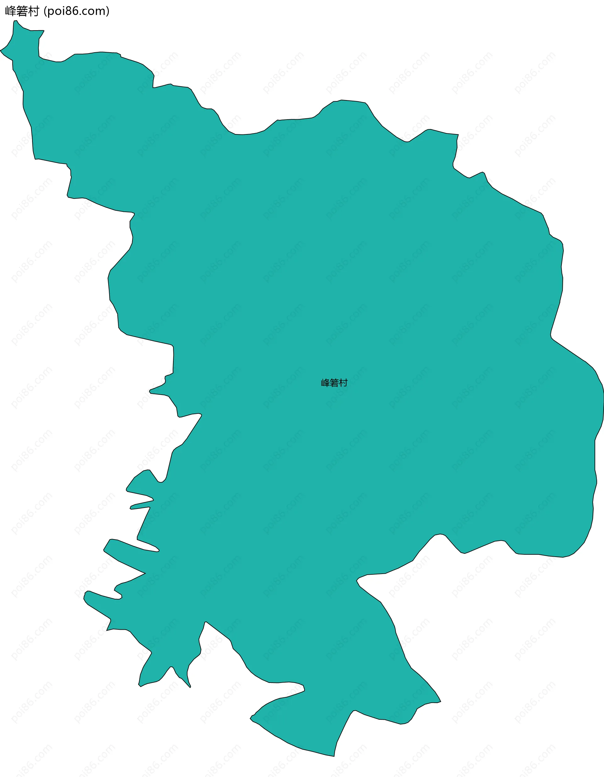 峰箬村边界地图