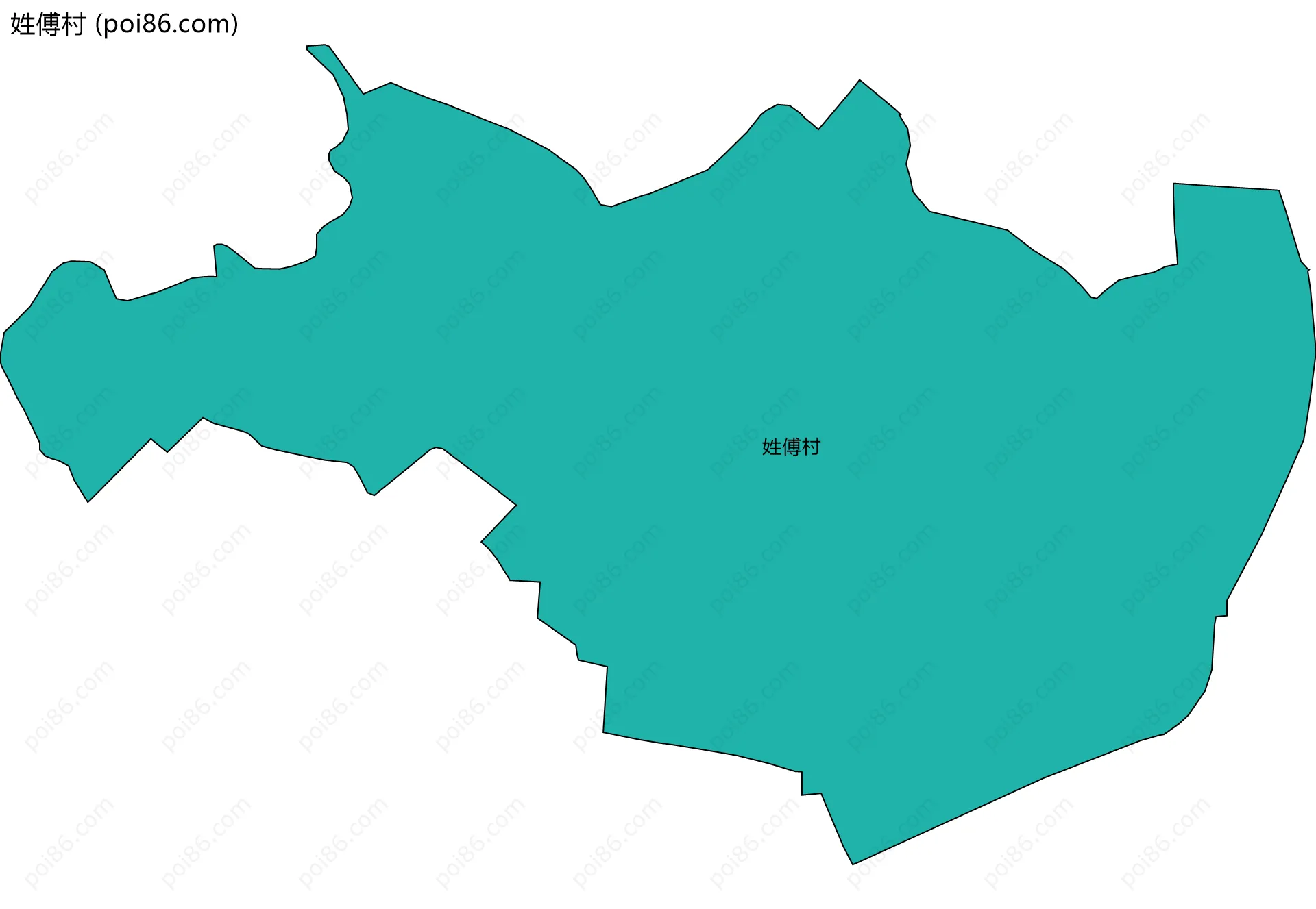 姓傅村边界地图