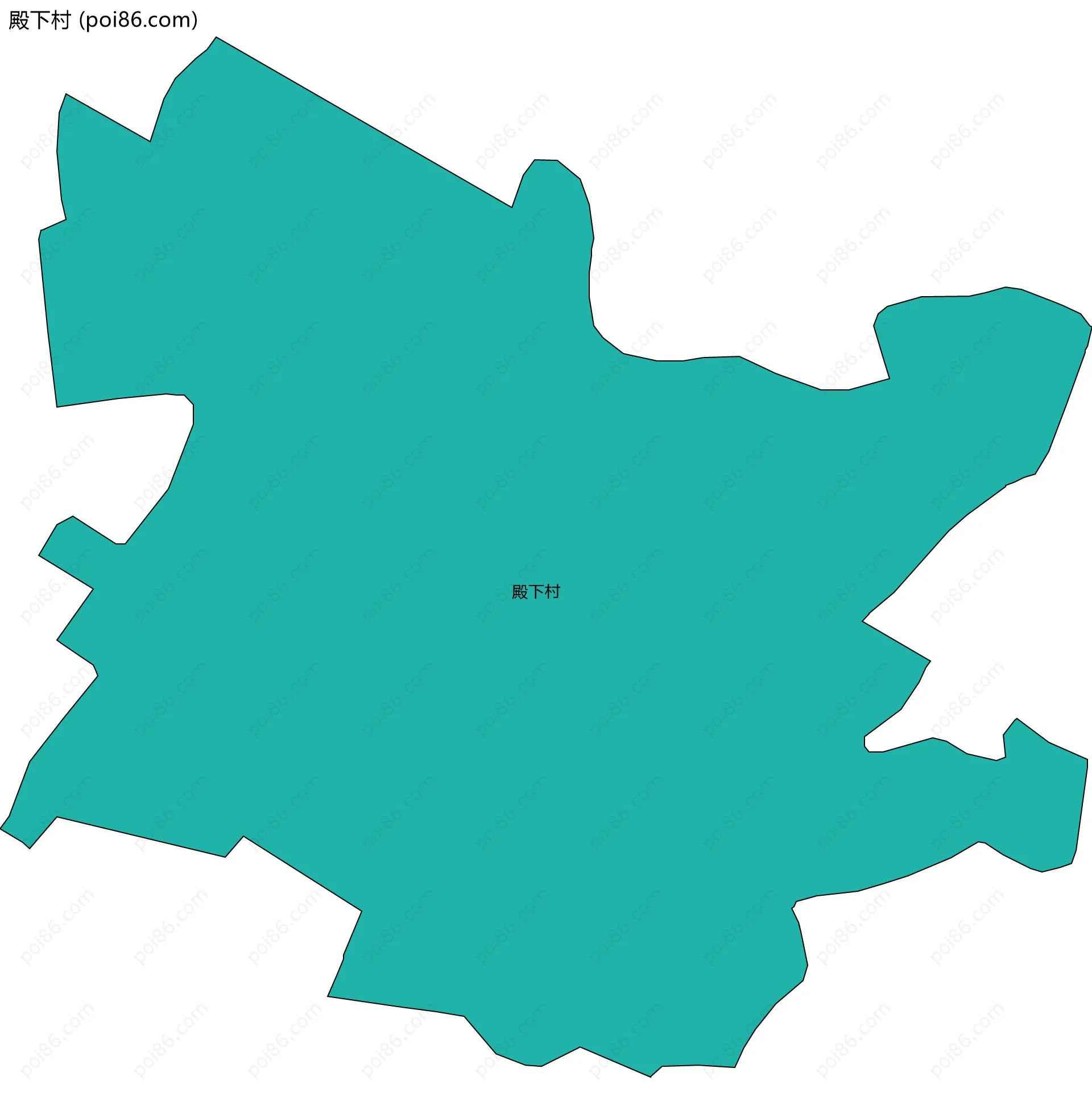 殿下村边界地图