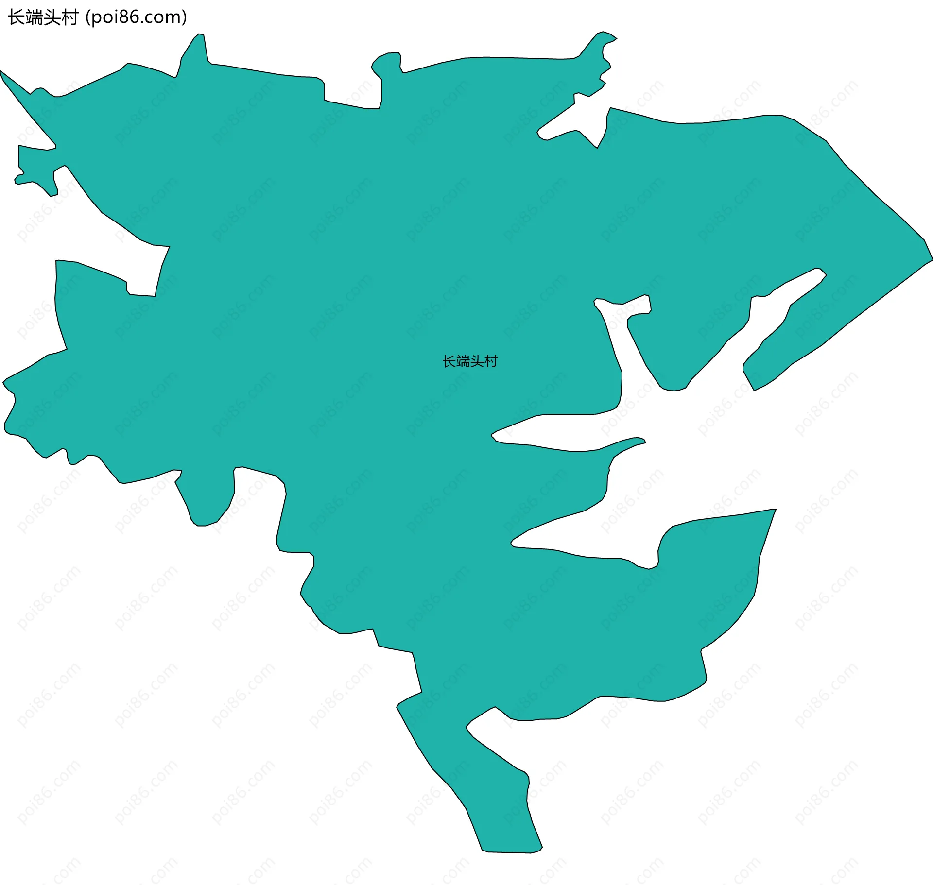 长端头村边界地图