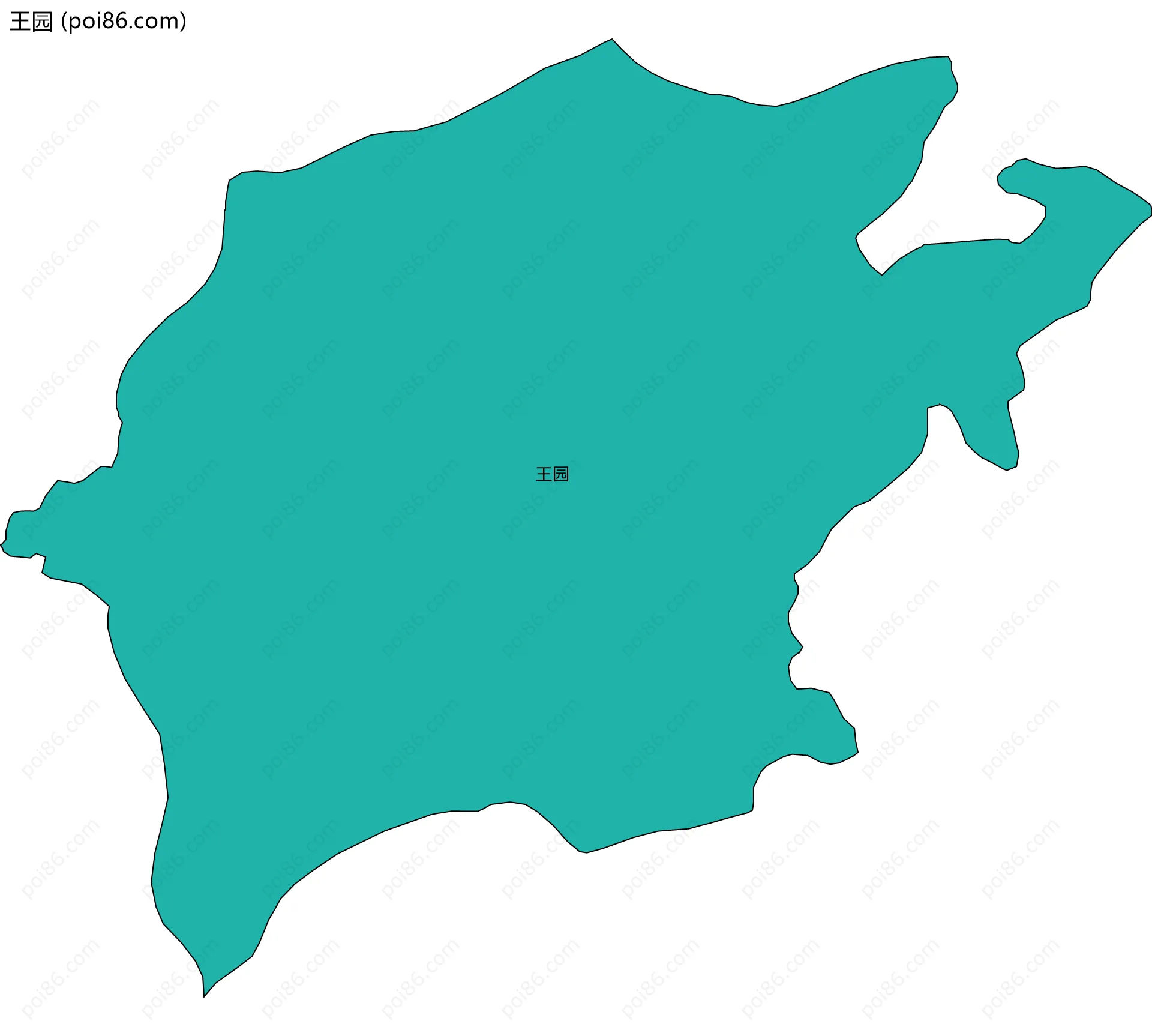 王园边界地图