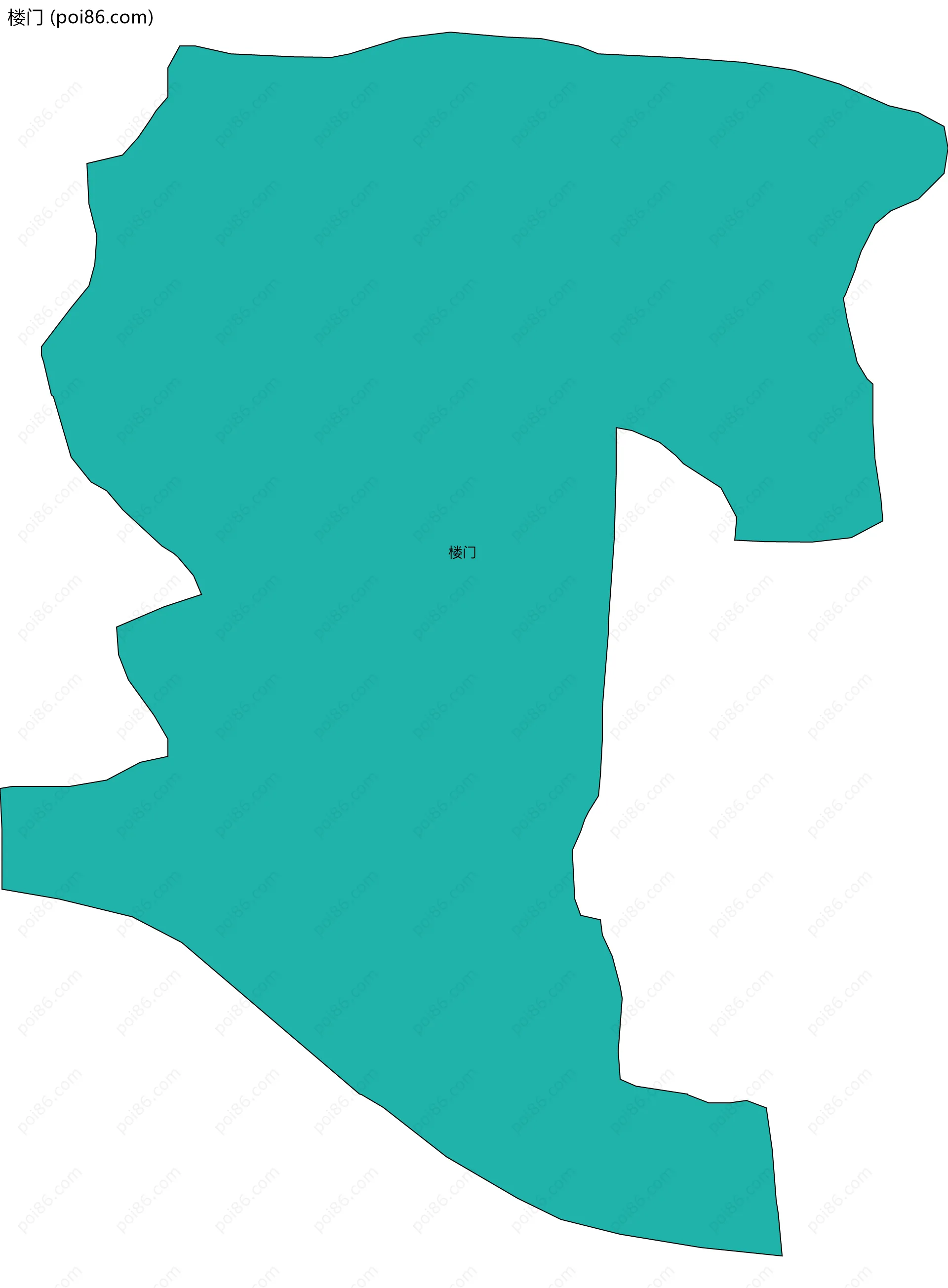 楼门边界地图