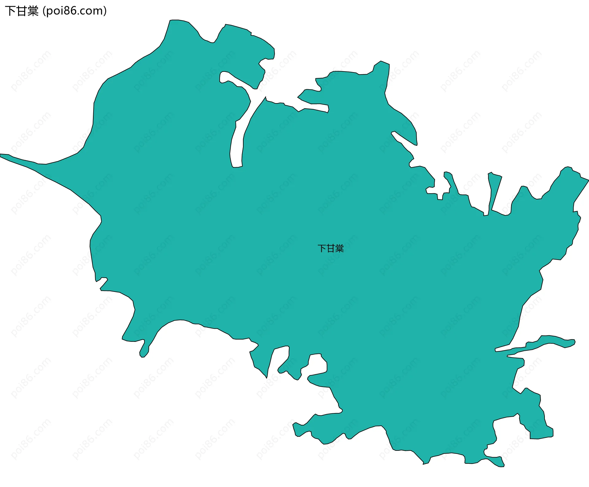 下甘棠边界地图