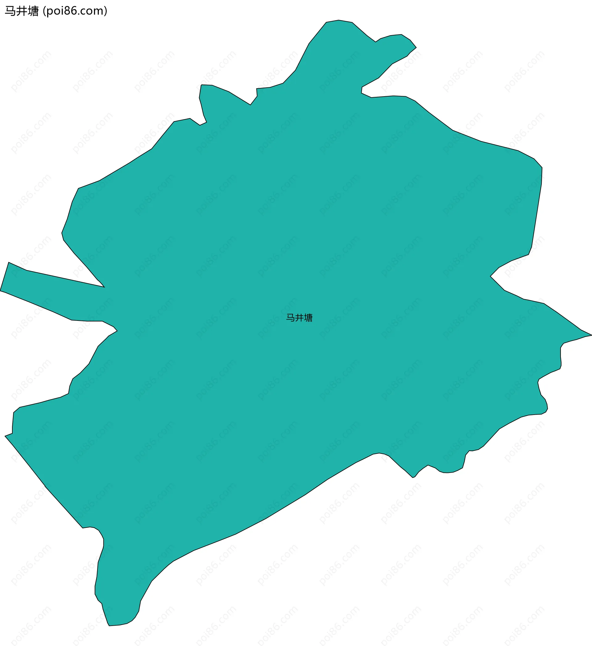 马井塘边界地图