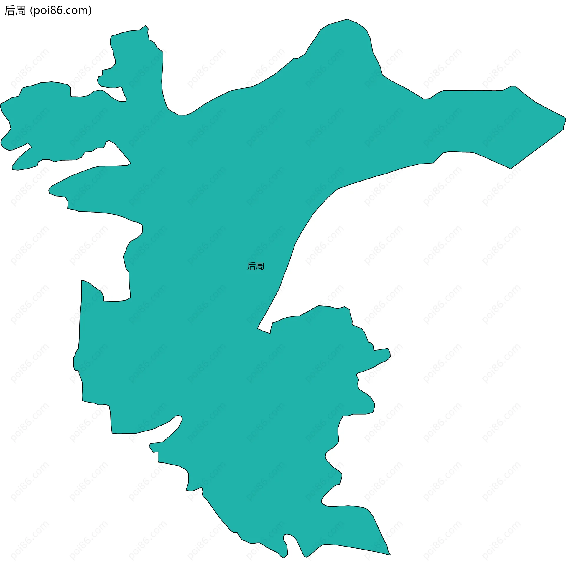 后周边界地图