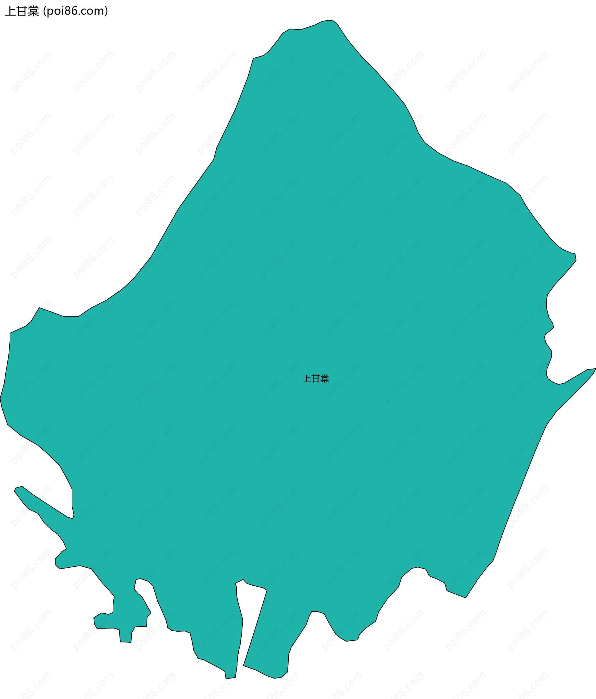 上甘棠边界地图