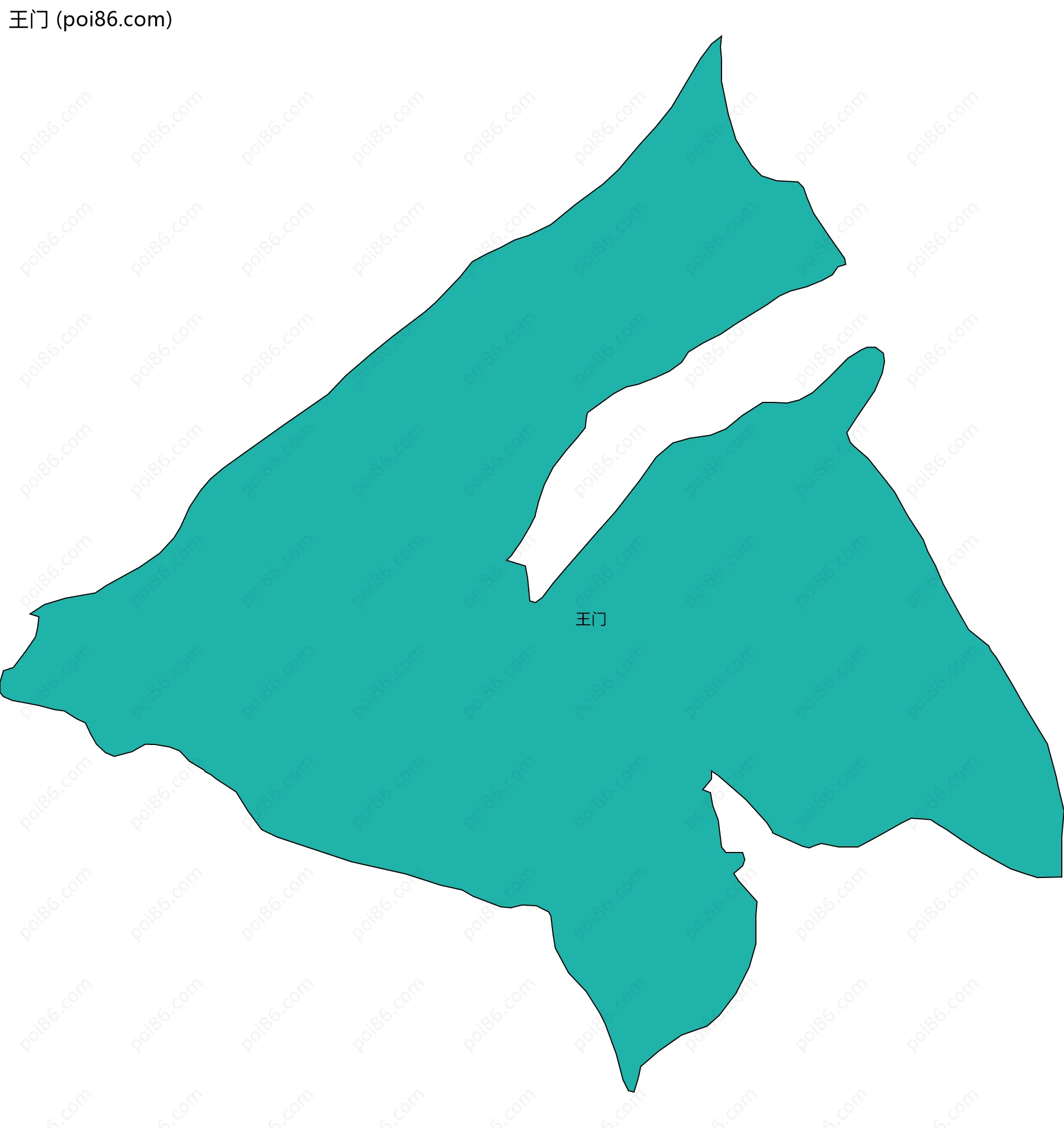 王门边界地图