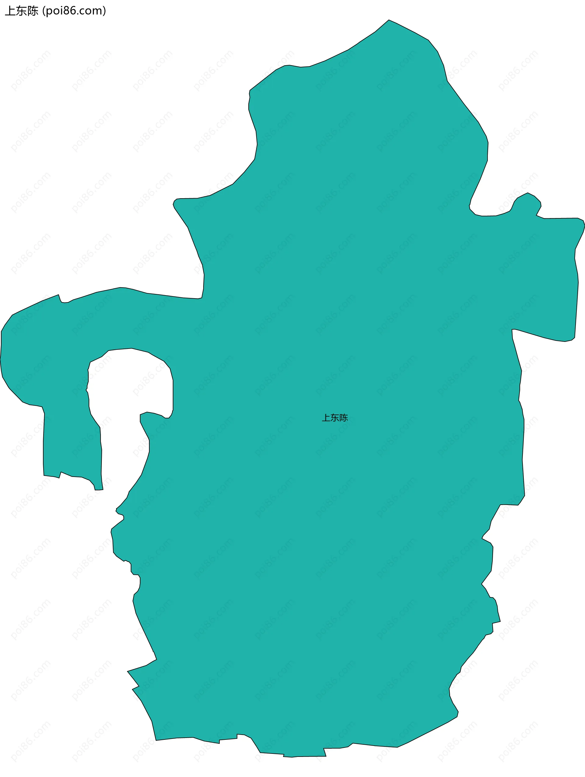 上东陈边界地图