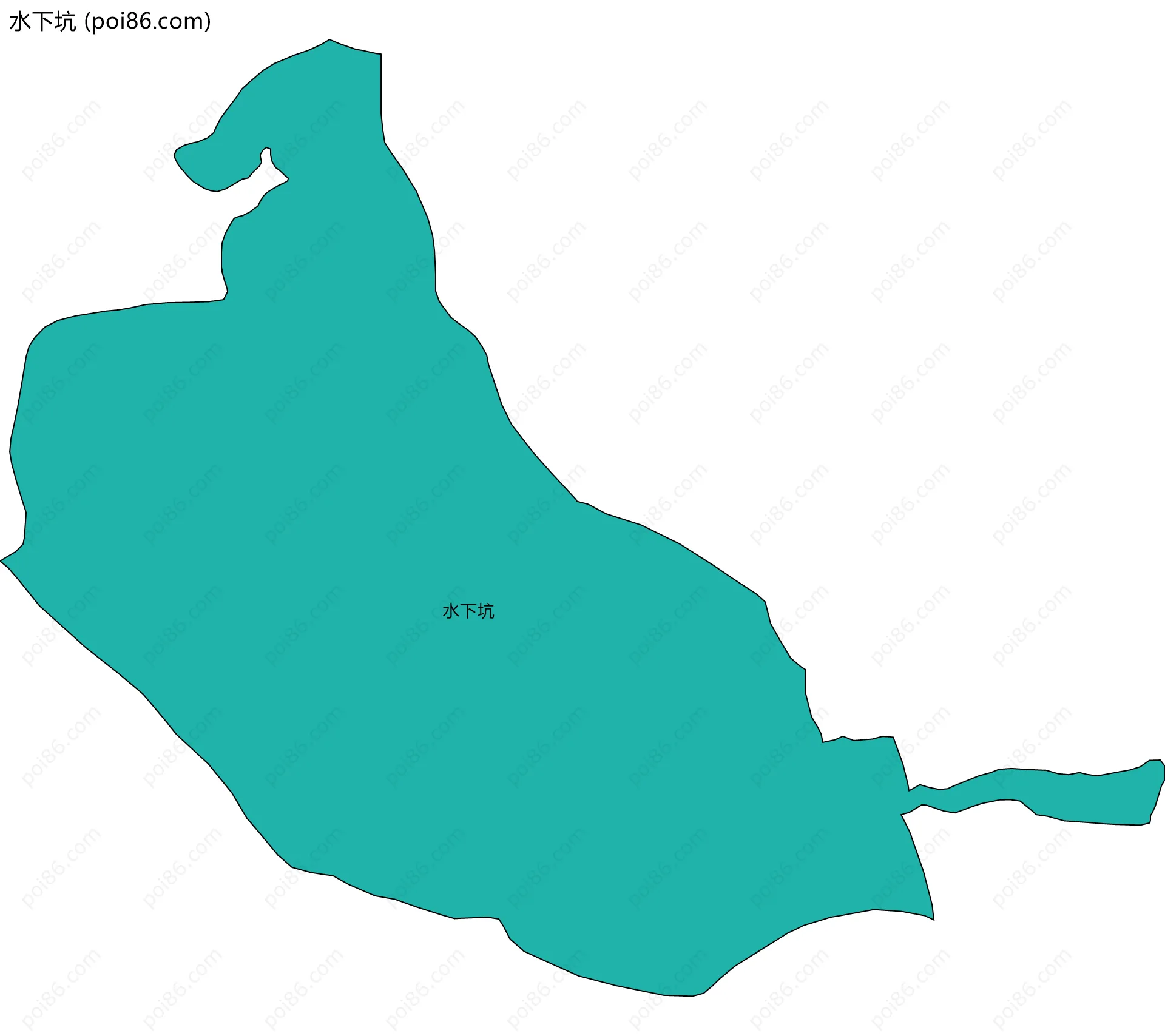 水下坑边界地图