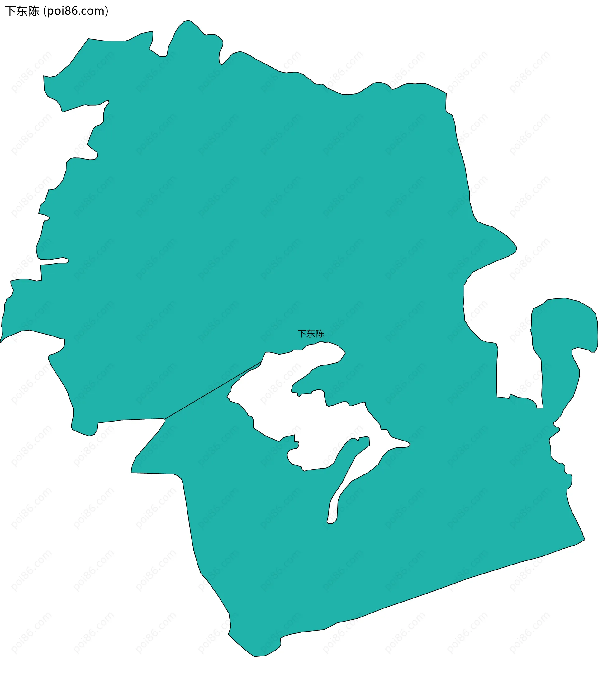 下东陈边界地图
