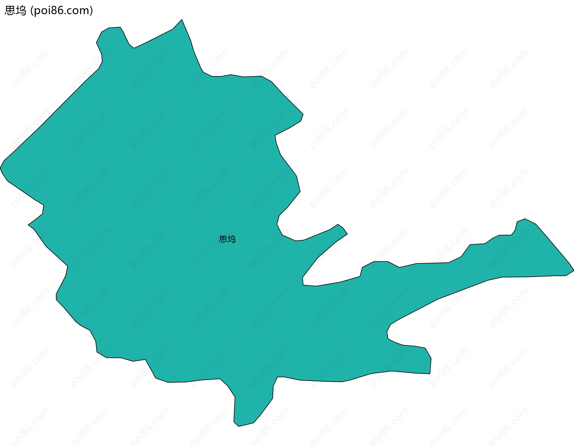 思坞边界地图