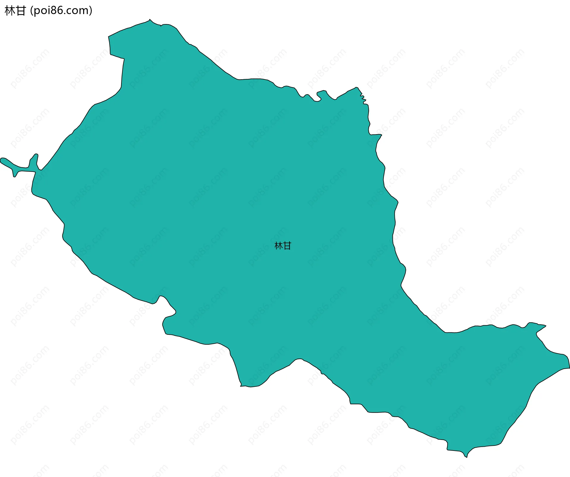 林甘边界地图