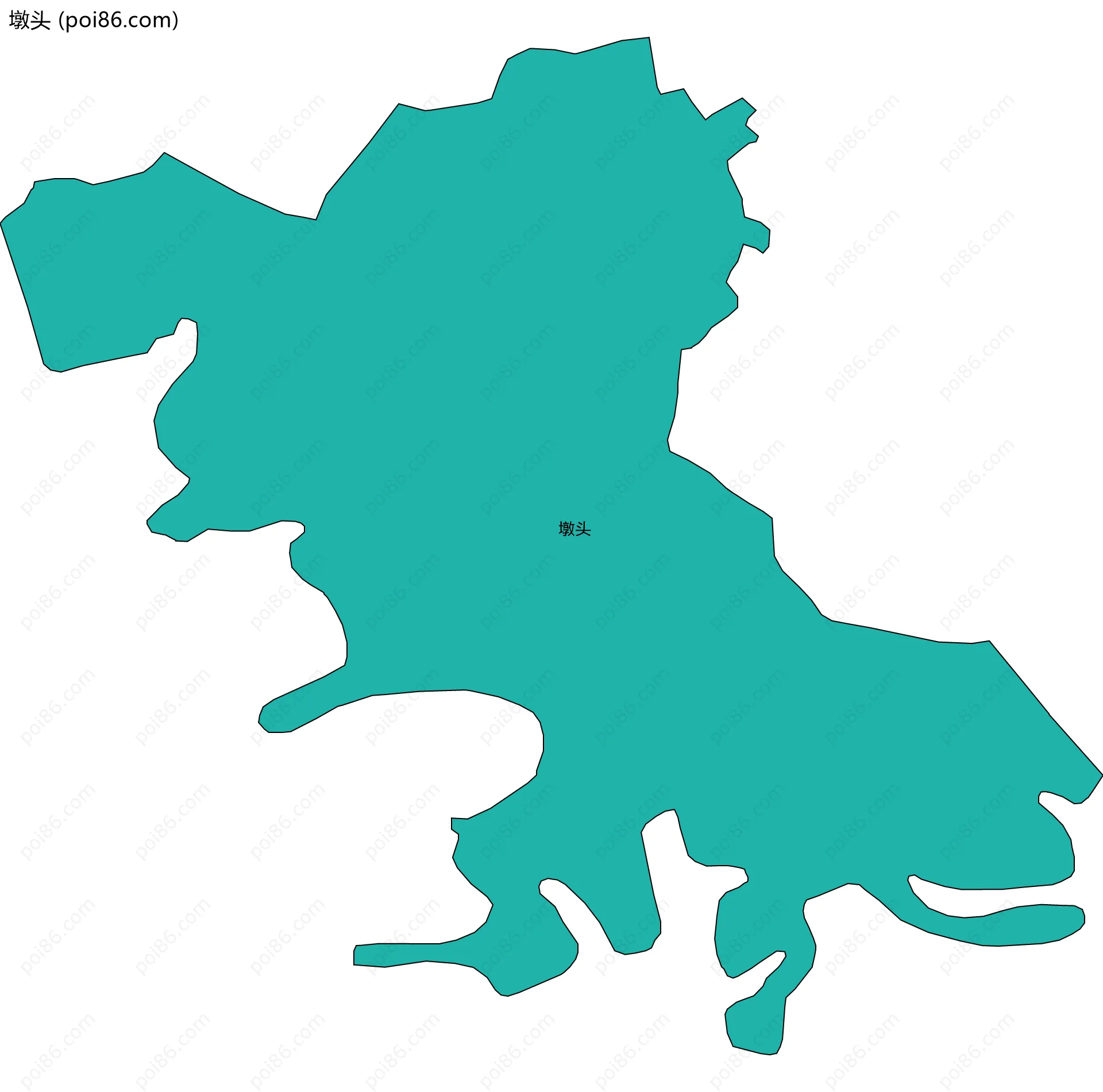 墩头边界地图