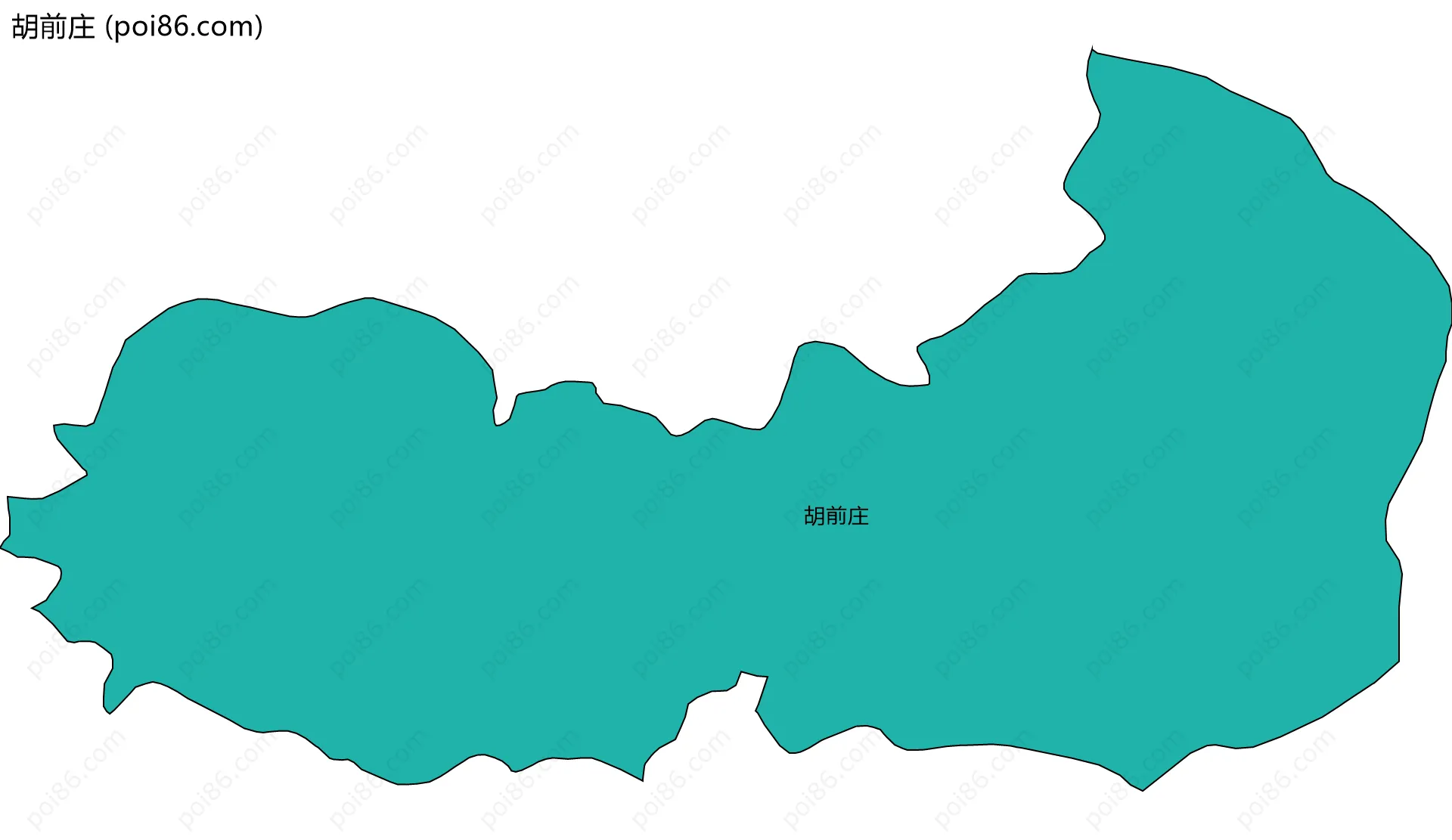 胡前庄边界地图
