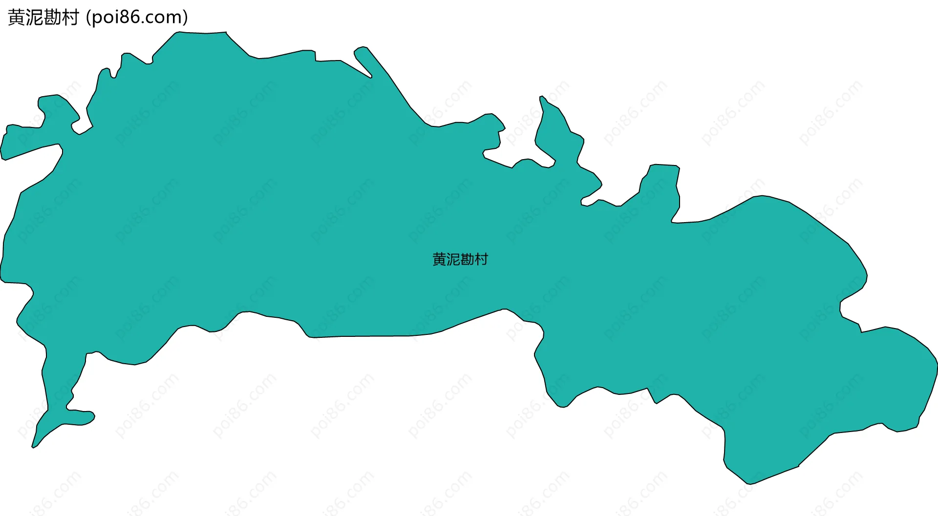 黄泥勘村边界地图