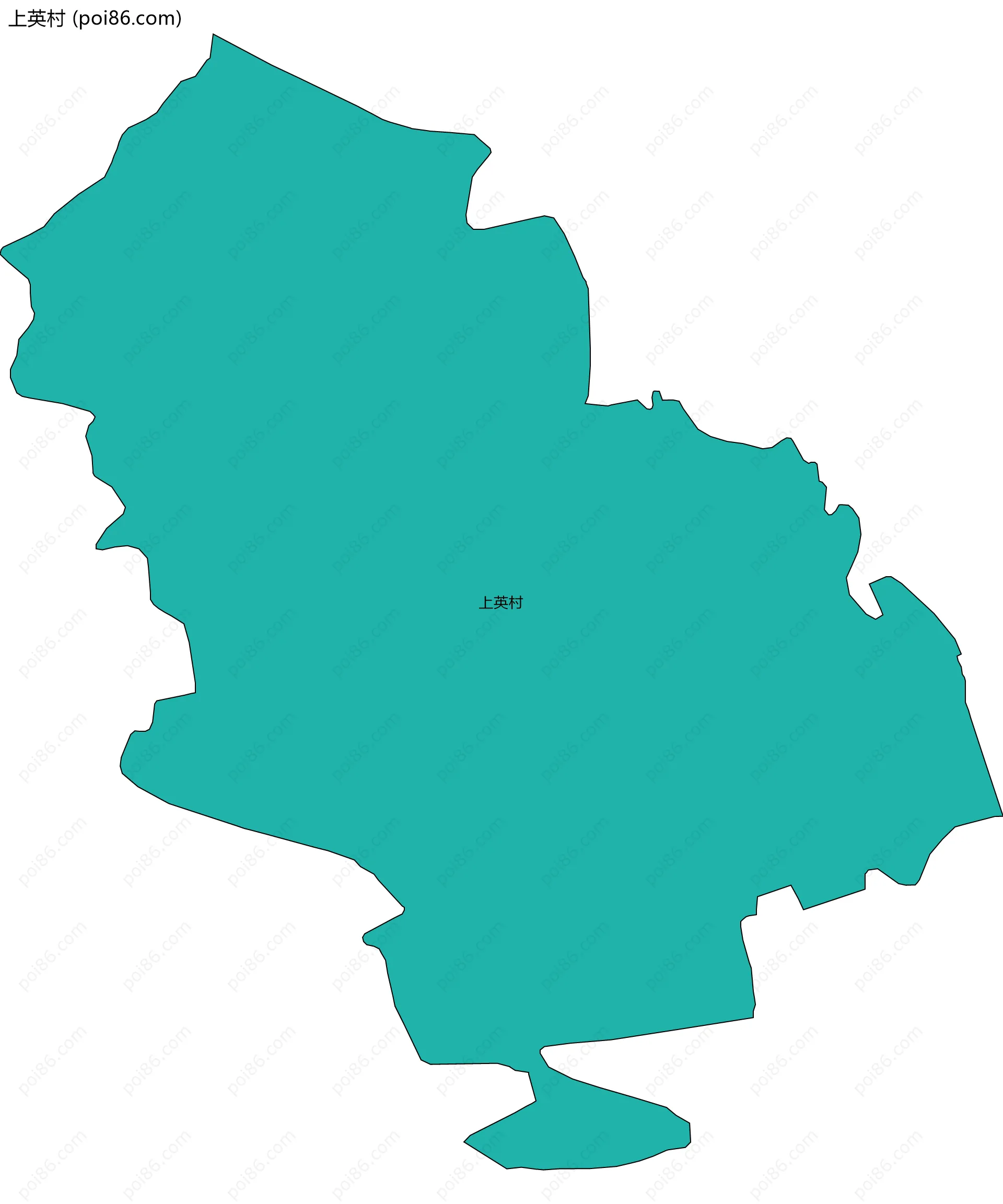 上英村边界地图