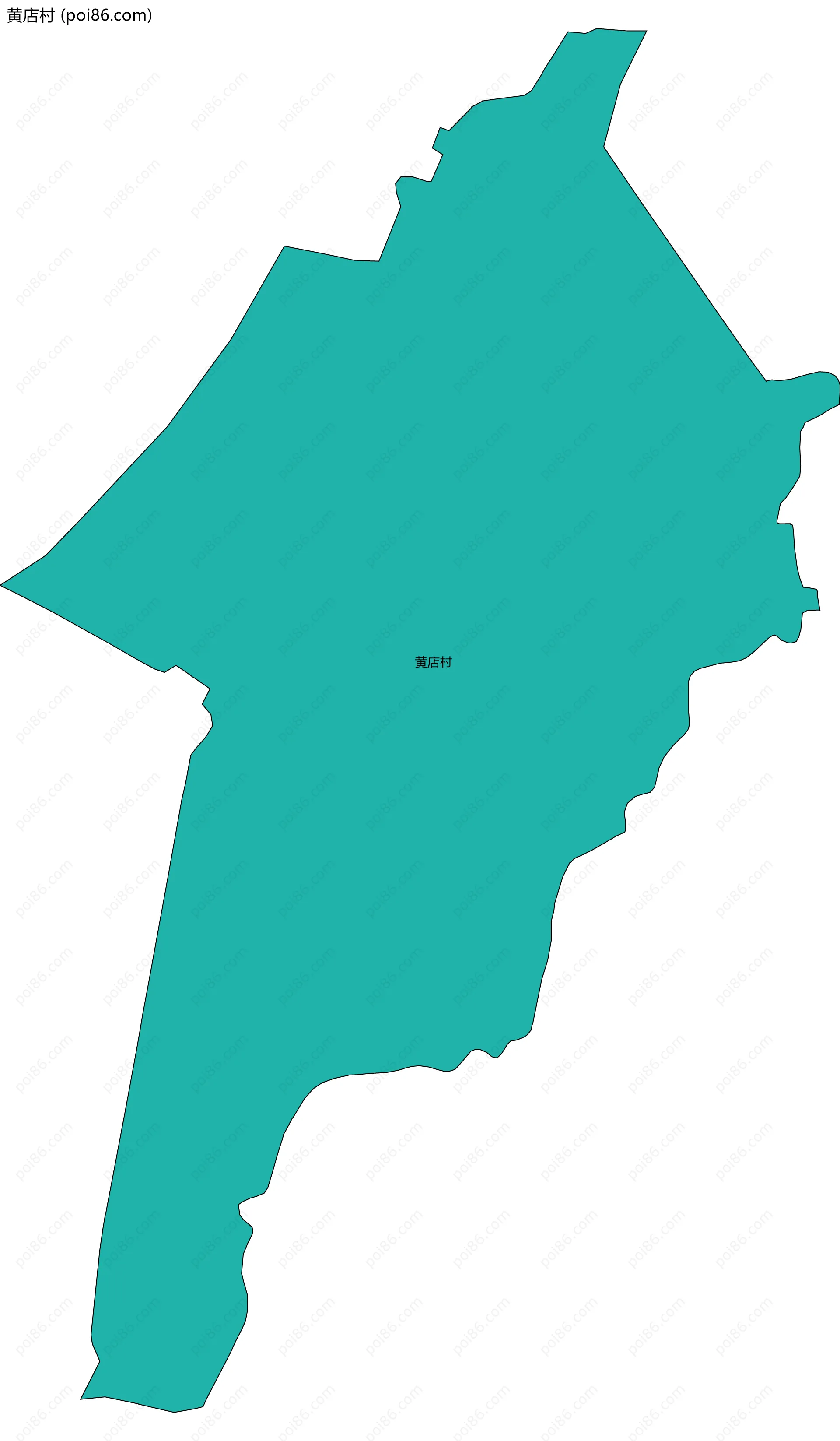 黄店村边界地图