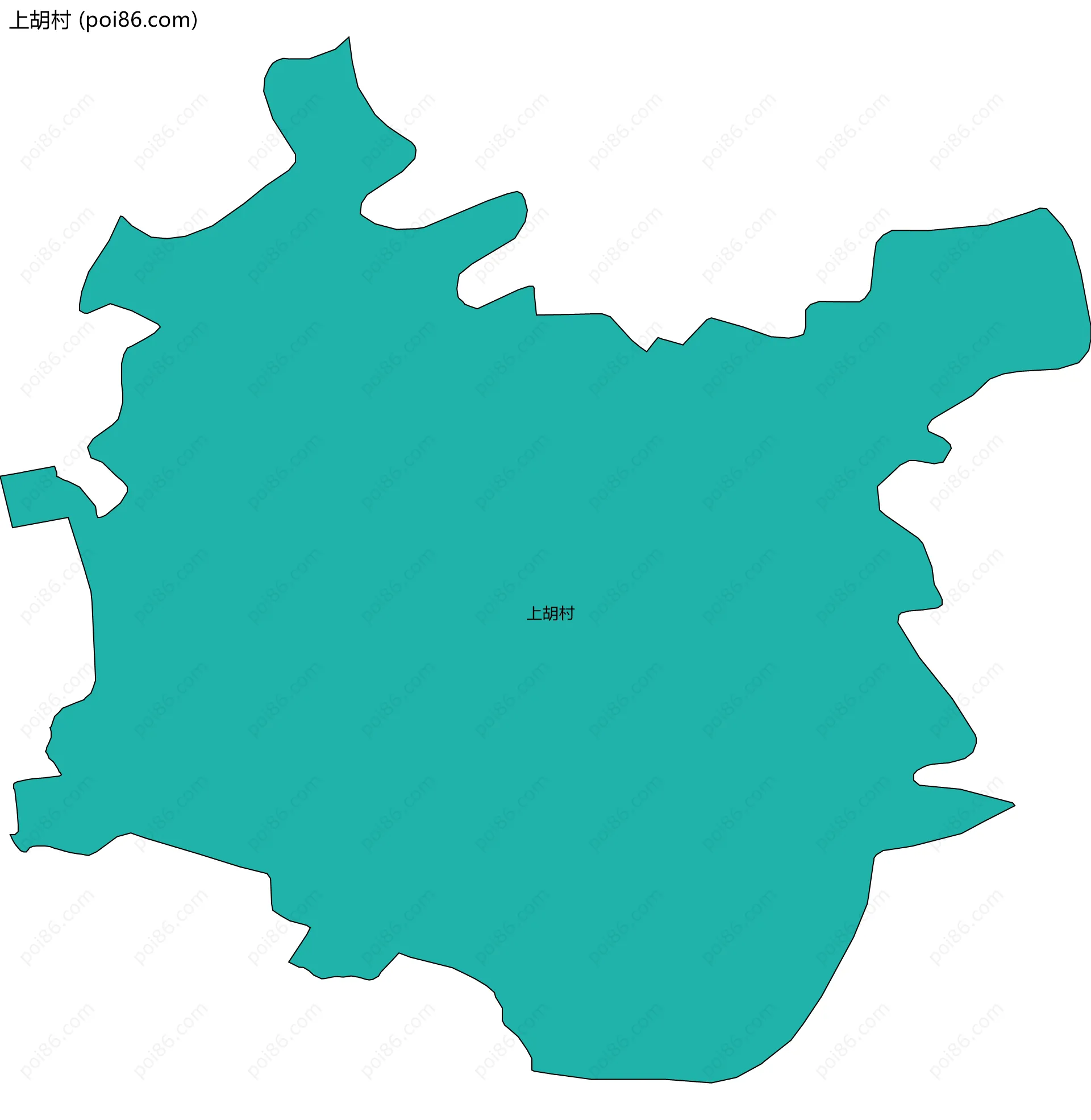 上胡村边界地图