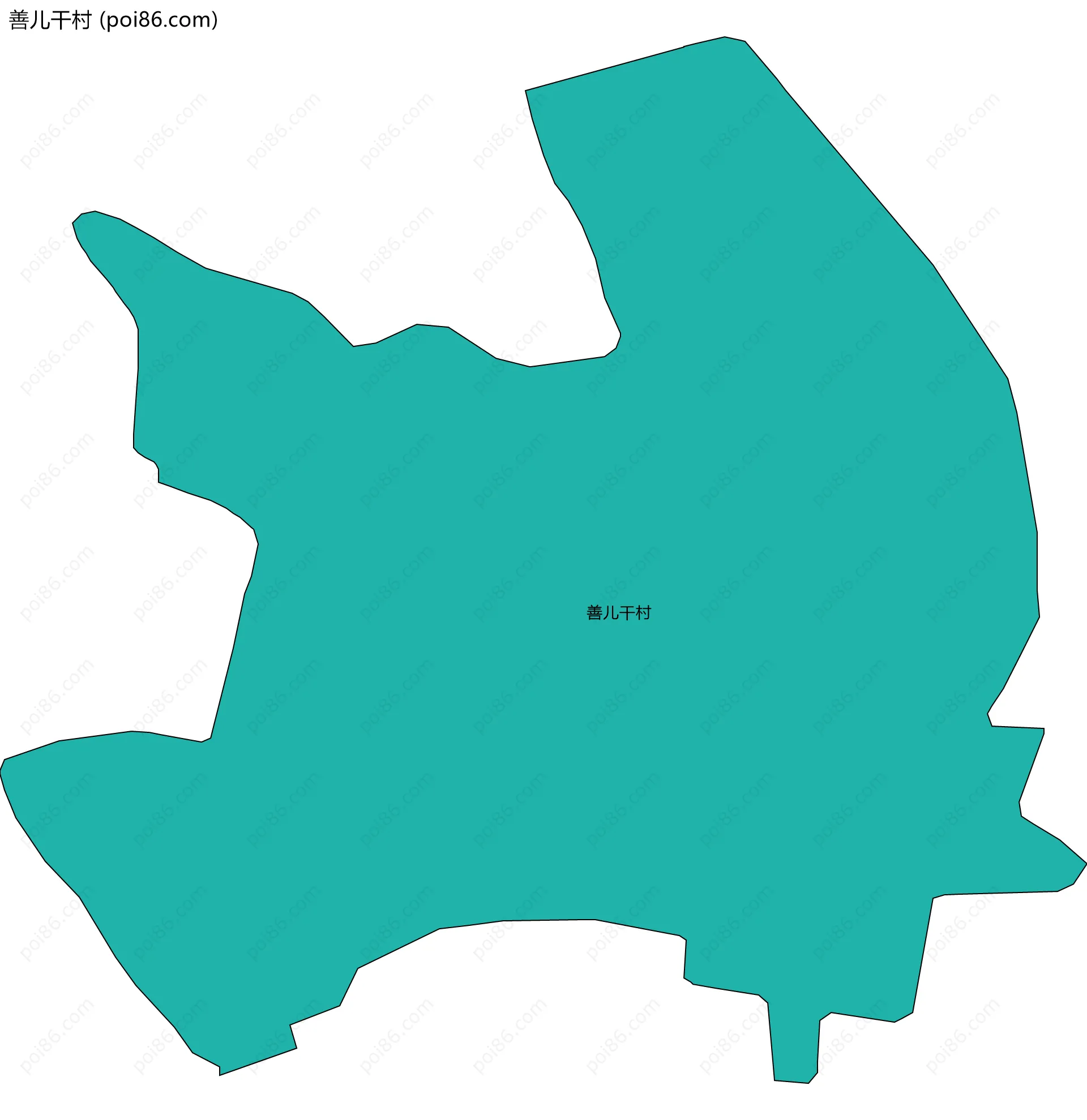 善儿干村边界地图