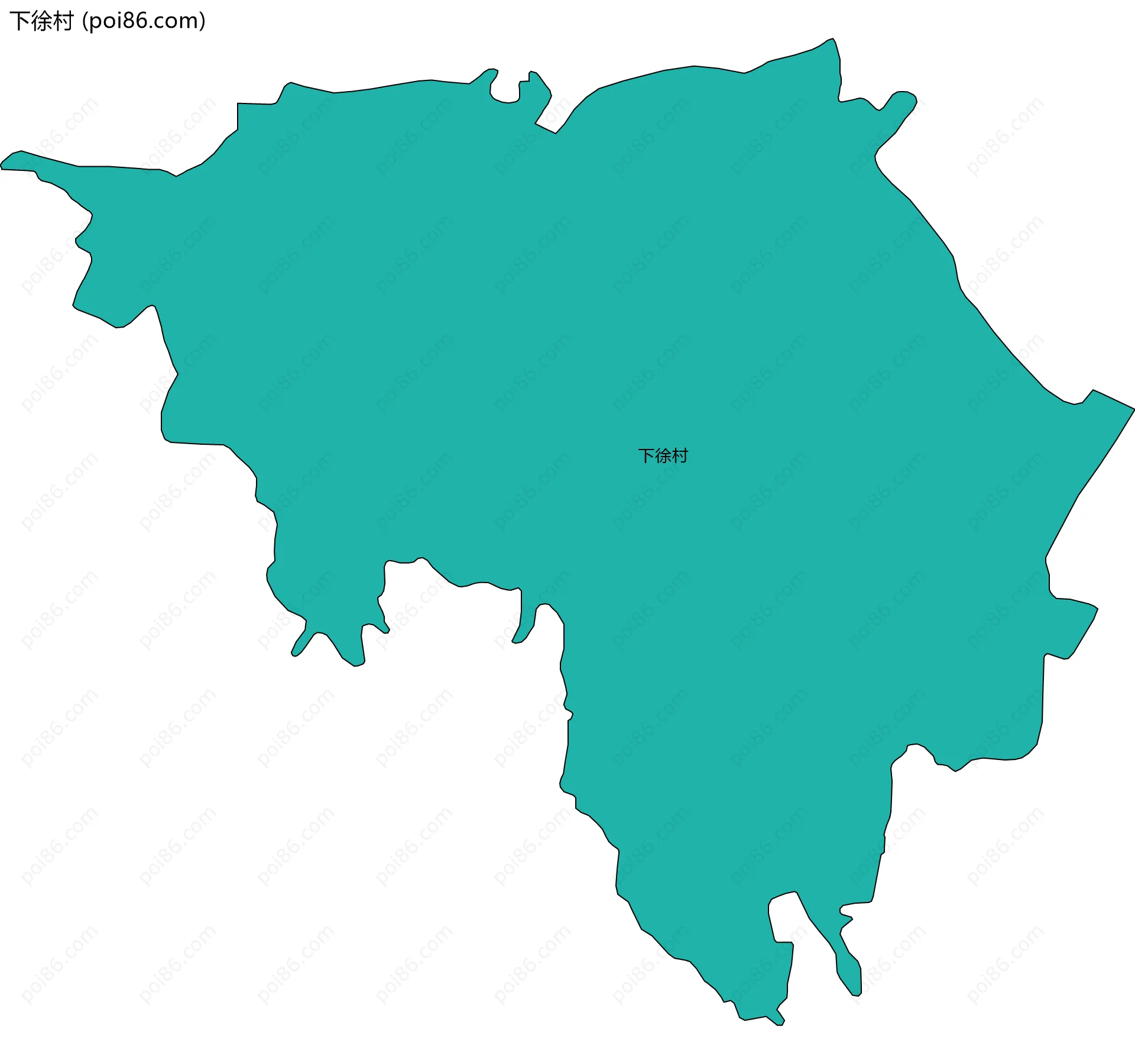 下徐村边界地图