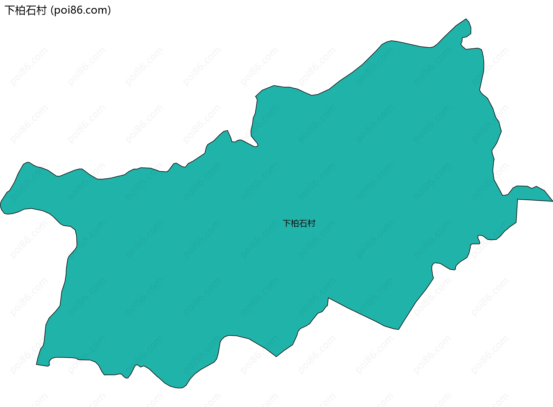 下柏石村边界地图