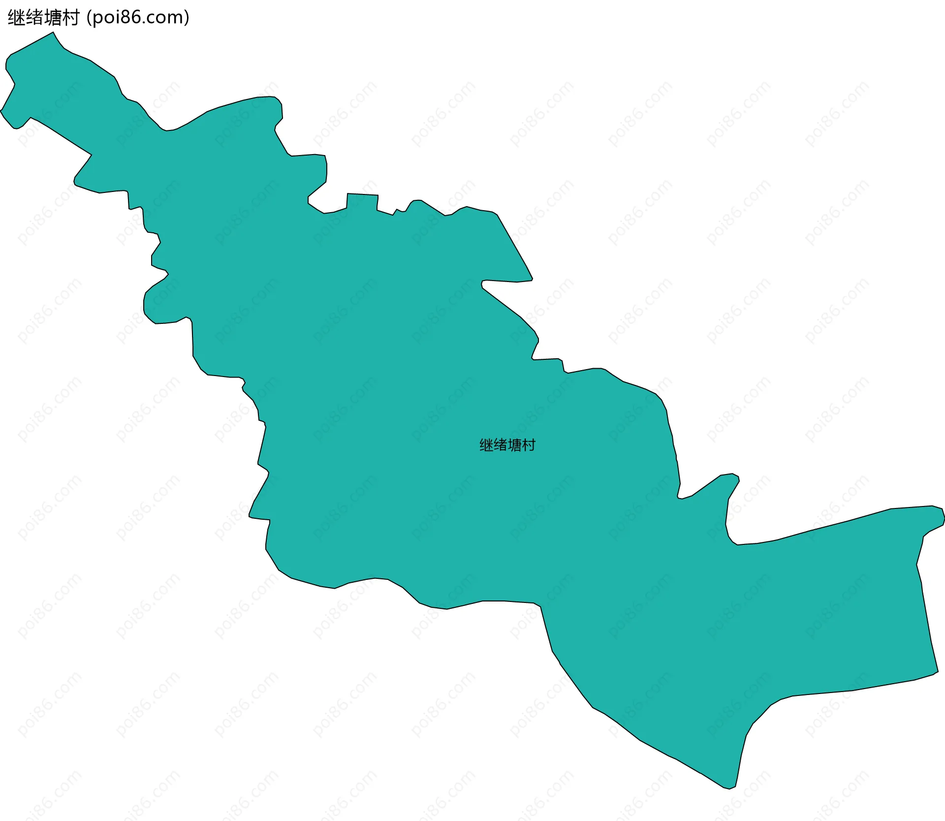 继绪塘村边界地图