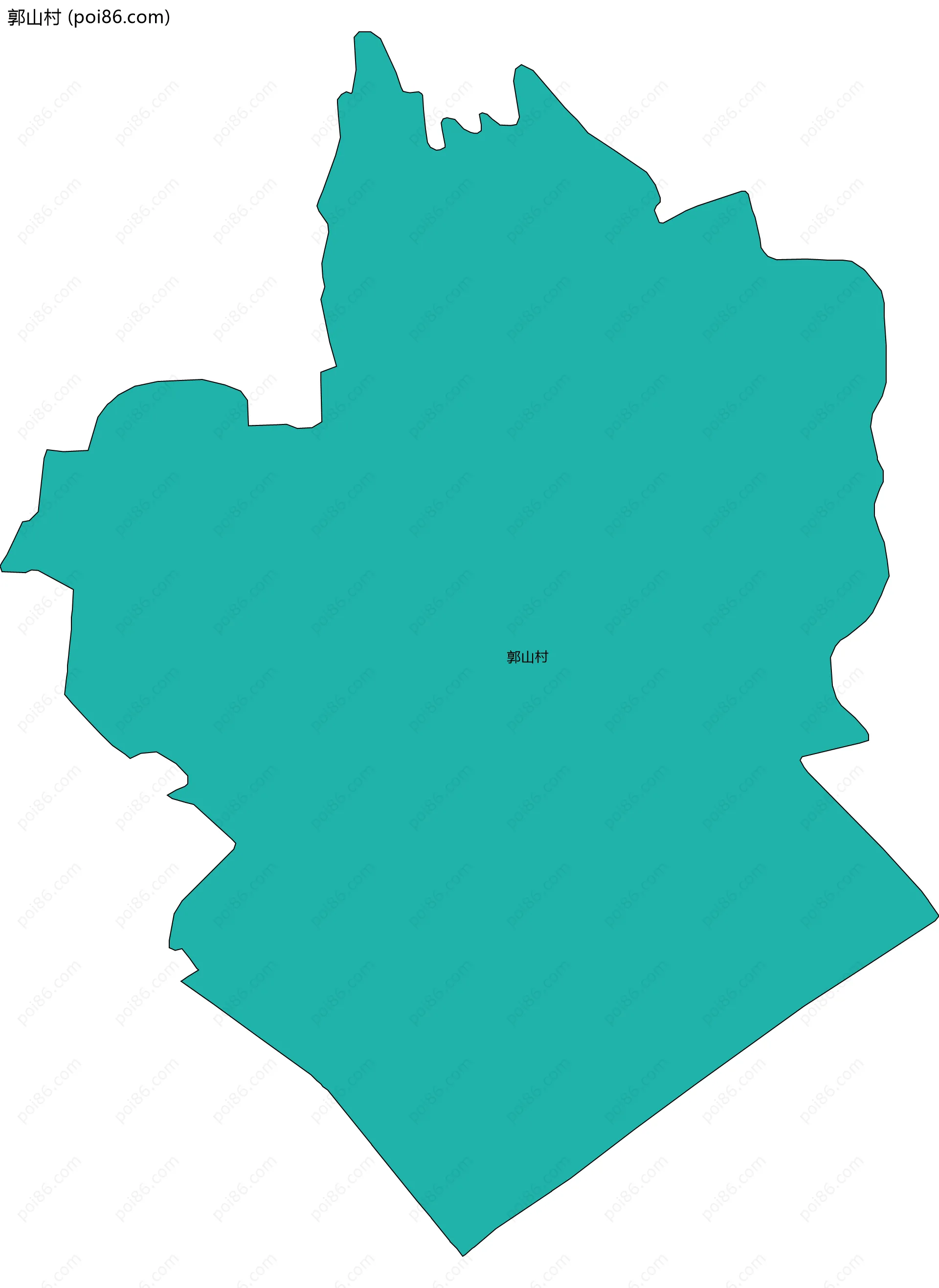 郭山村边界地图