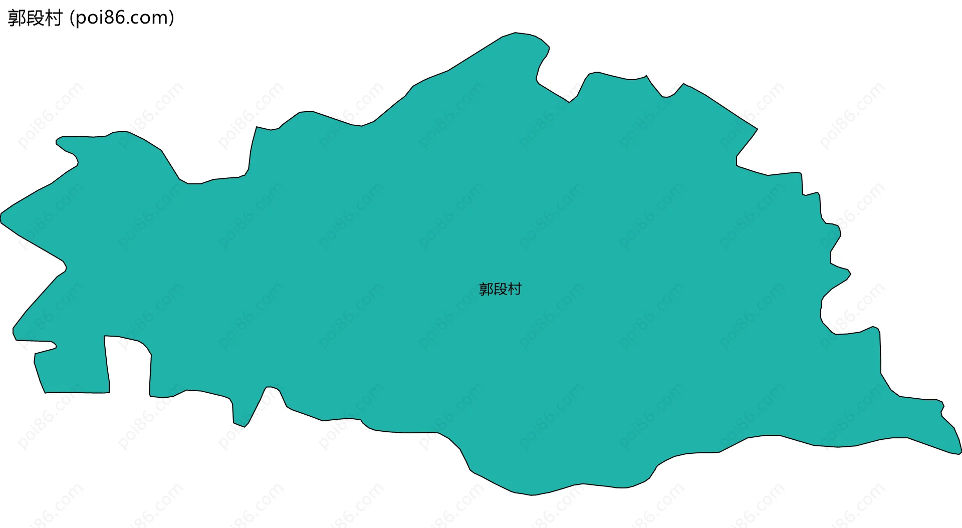 郭段村边界地图