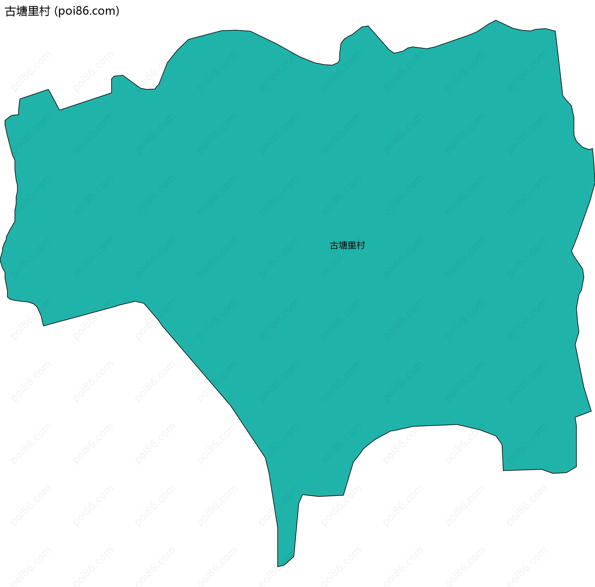 古塘里村边界地图