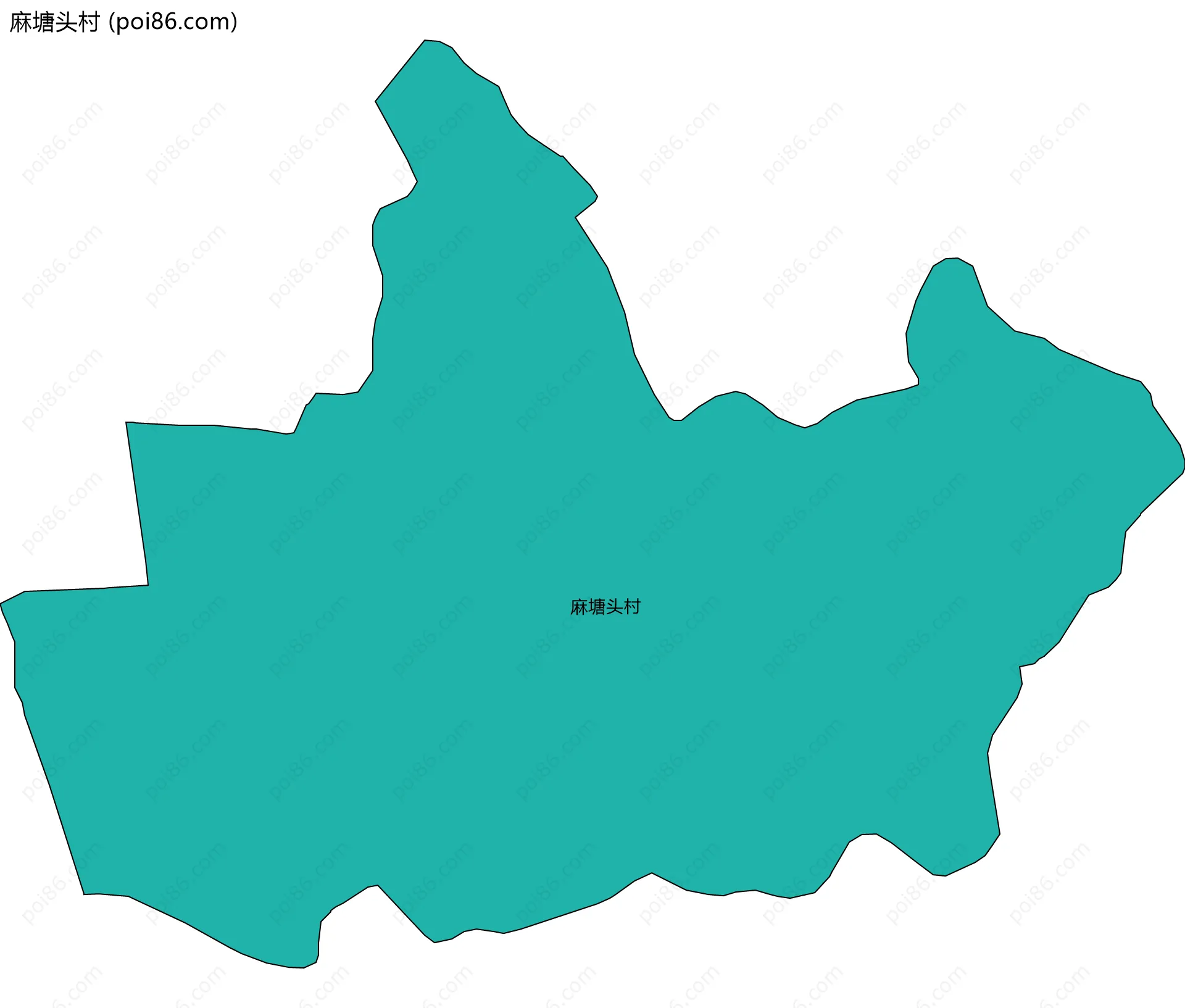 麻塘头村边界地图