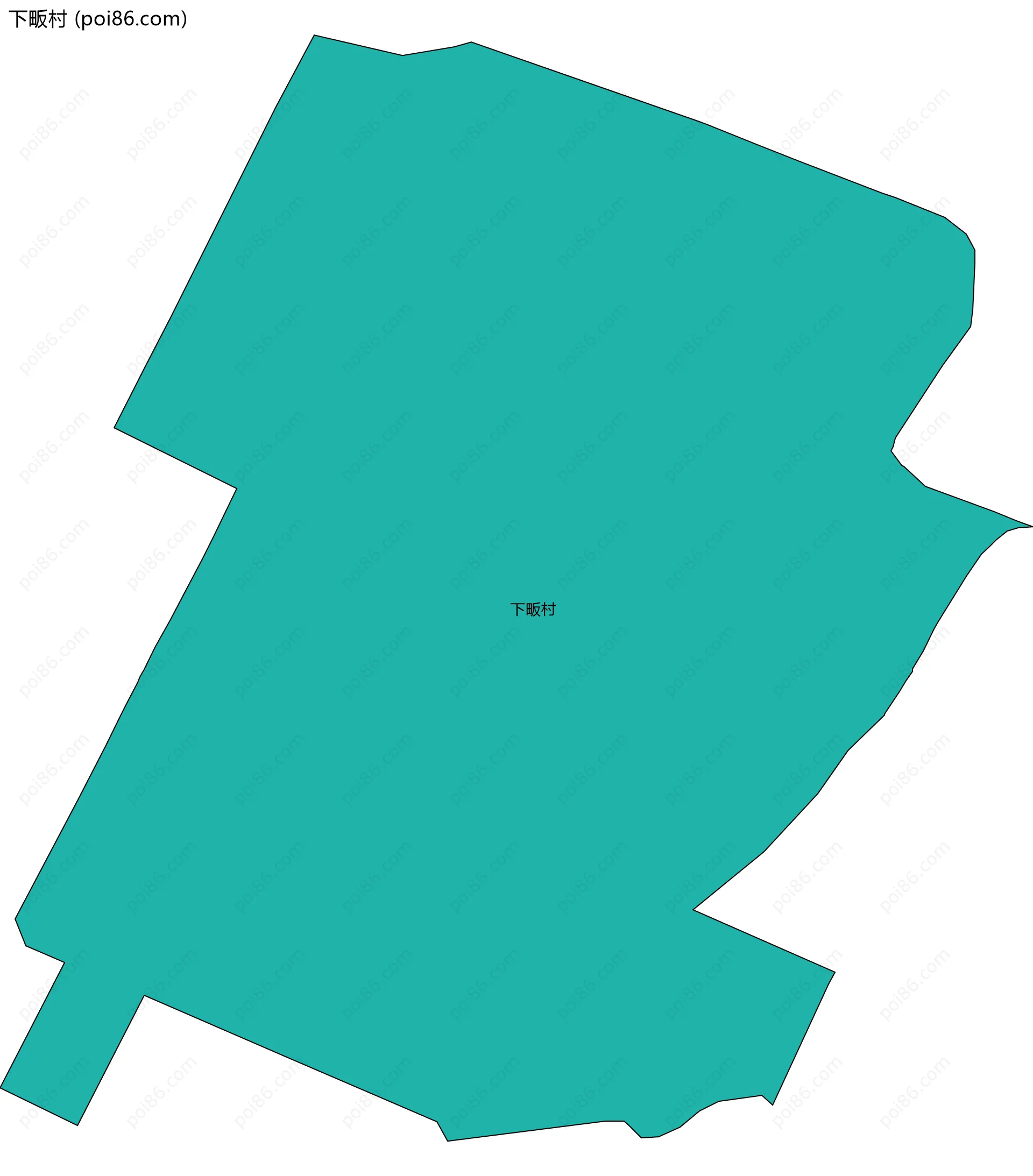 下畈村边界地图