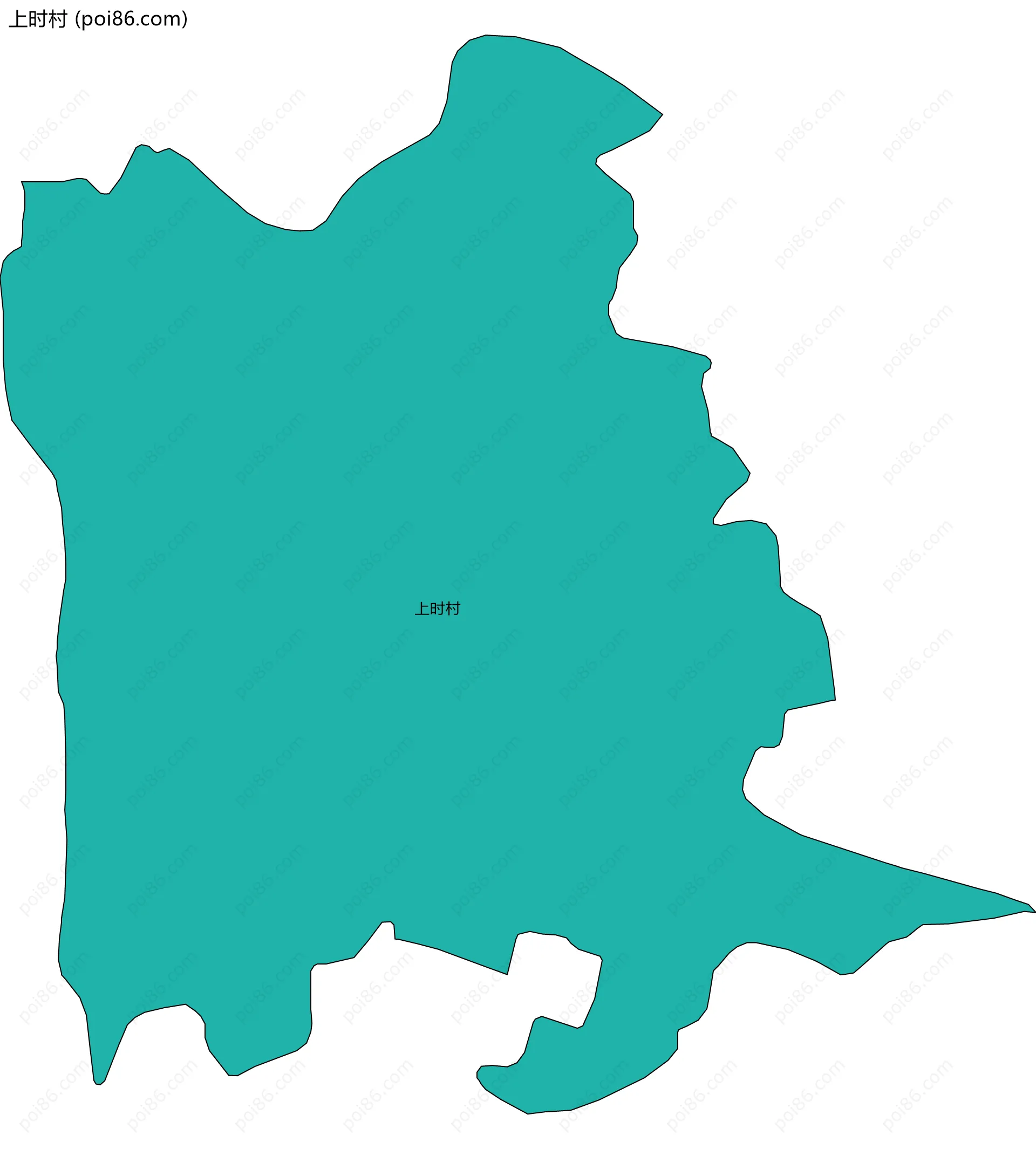 上时村边界地图